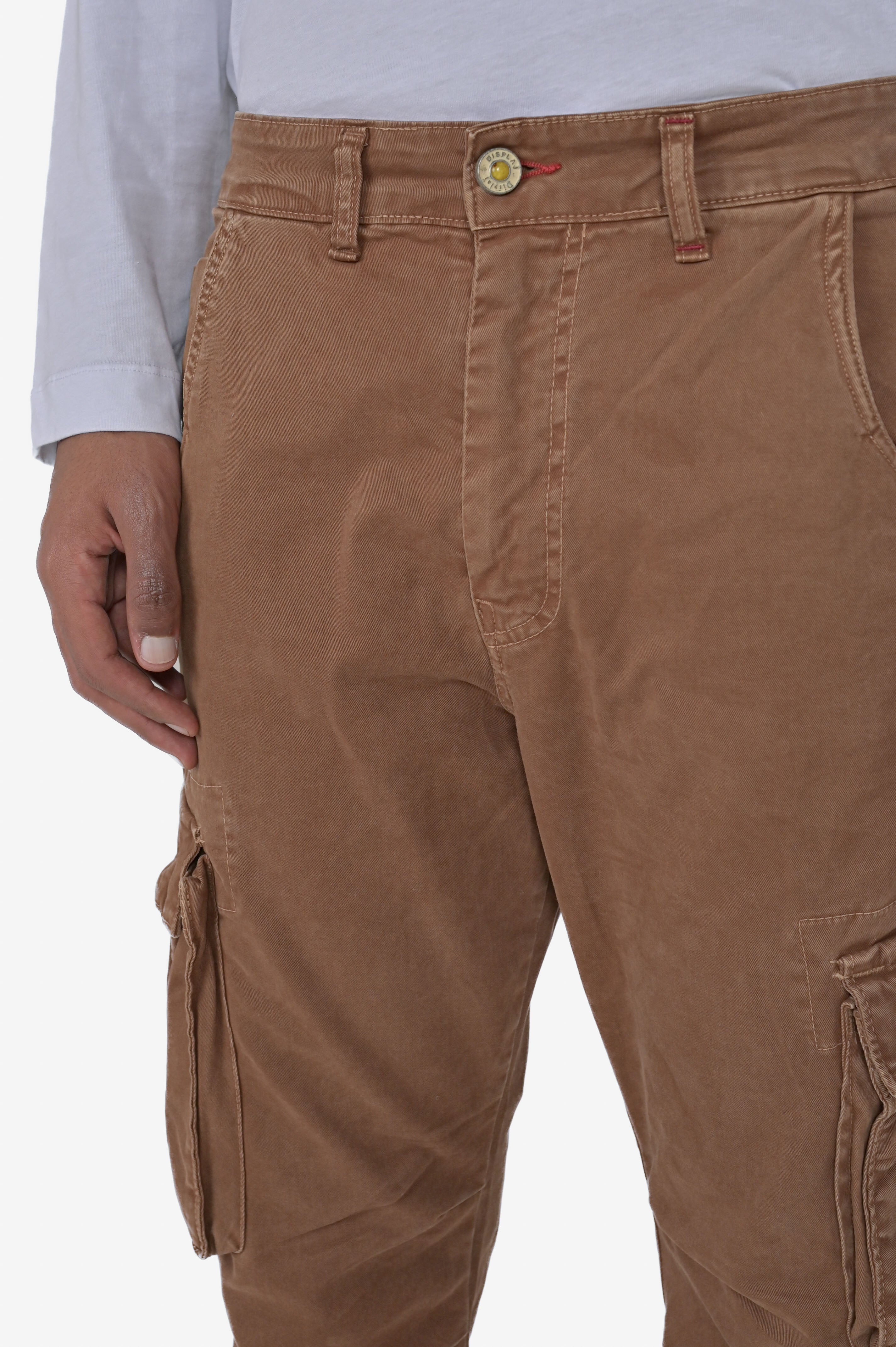 Pantaloni in cotone regular Marktas bruciato FW24/25