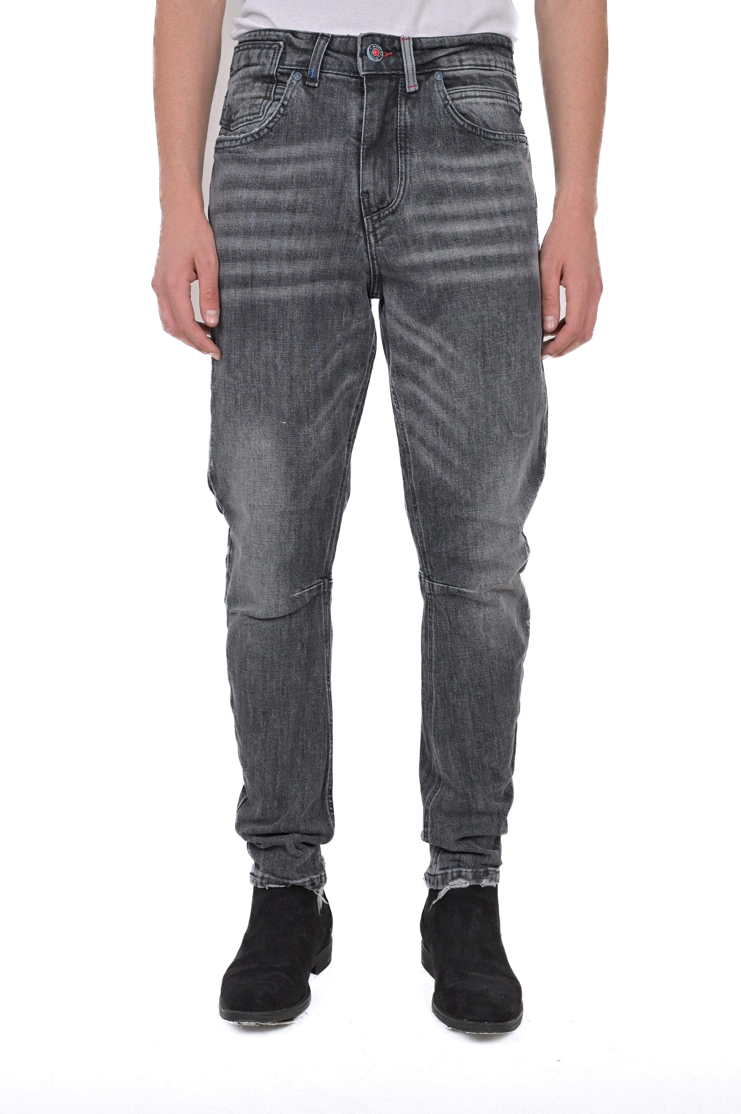 Jeans tapered Kron BLK Marmorizzato FW23/24