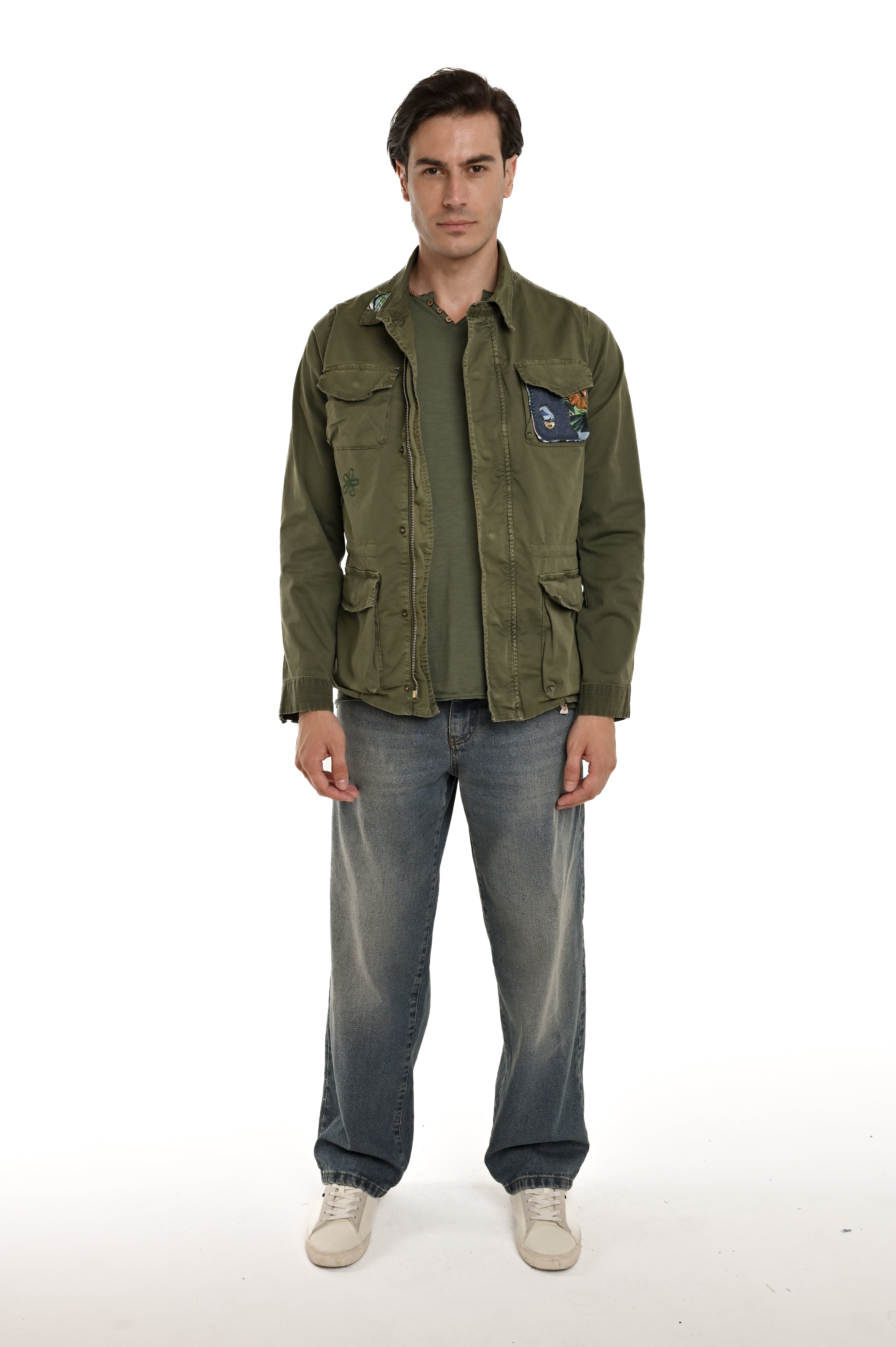 SS25 green Maxim Petch regular jacket