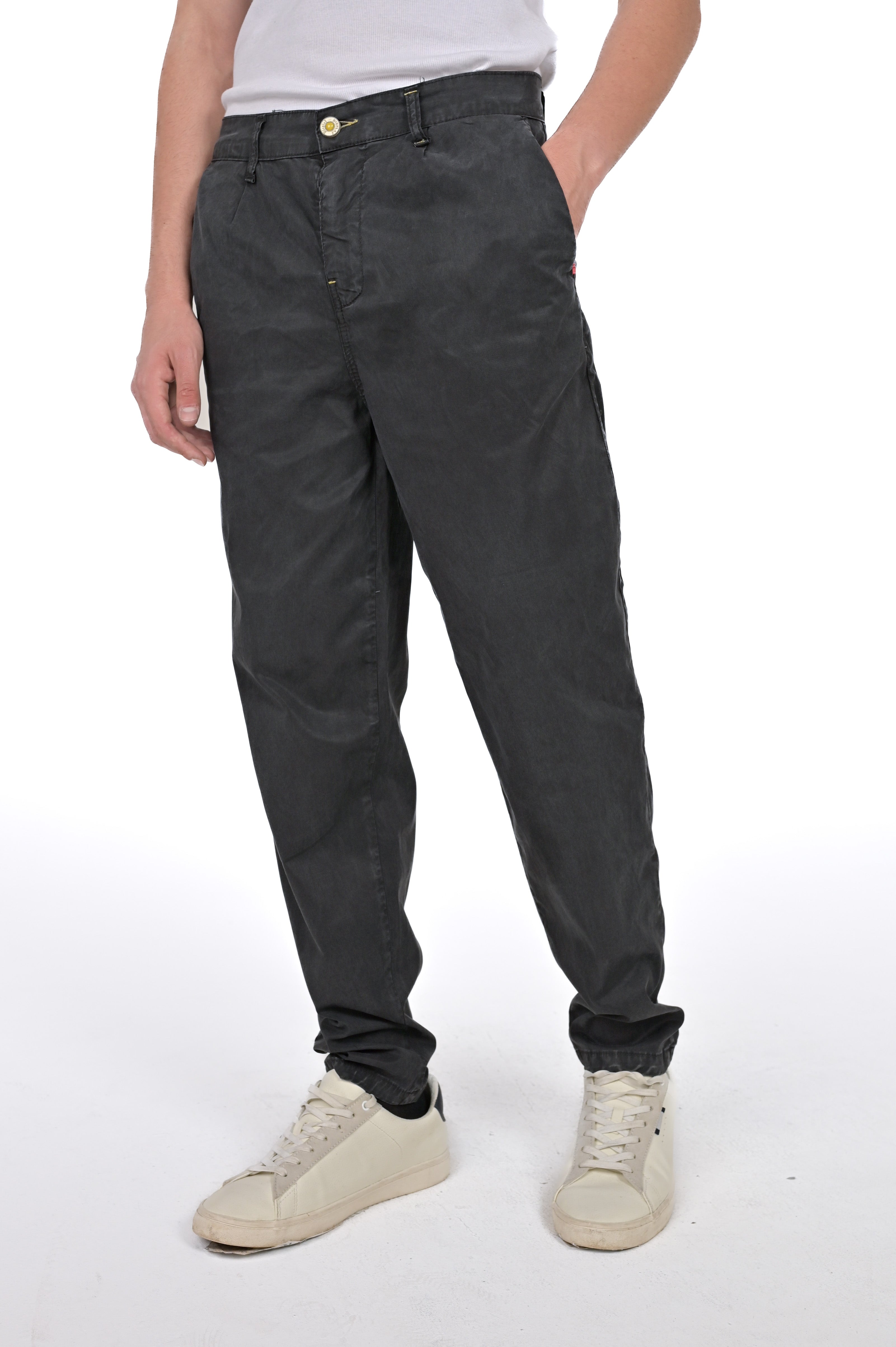 Pantaloni in cotone regular Jacob Cristal SS23