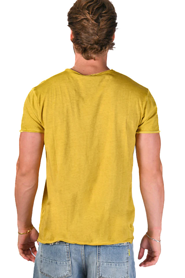 Regular t-shirt DA 1031 mustard SS22