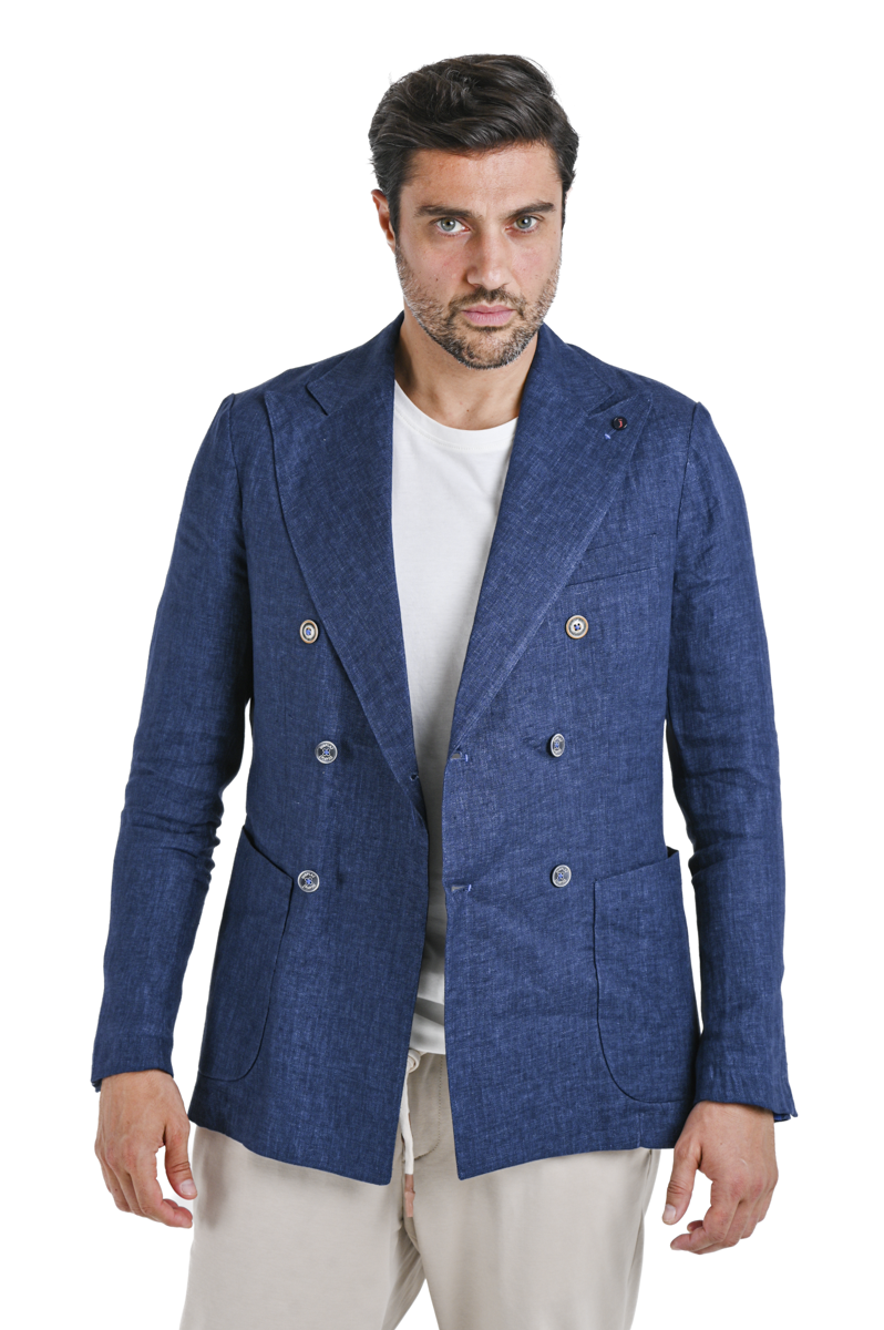 Giacca regular Double Blu SS22