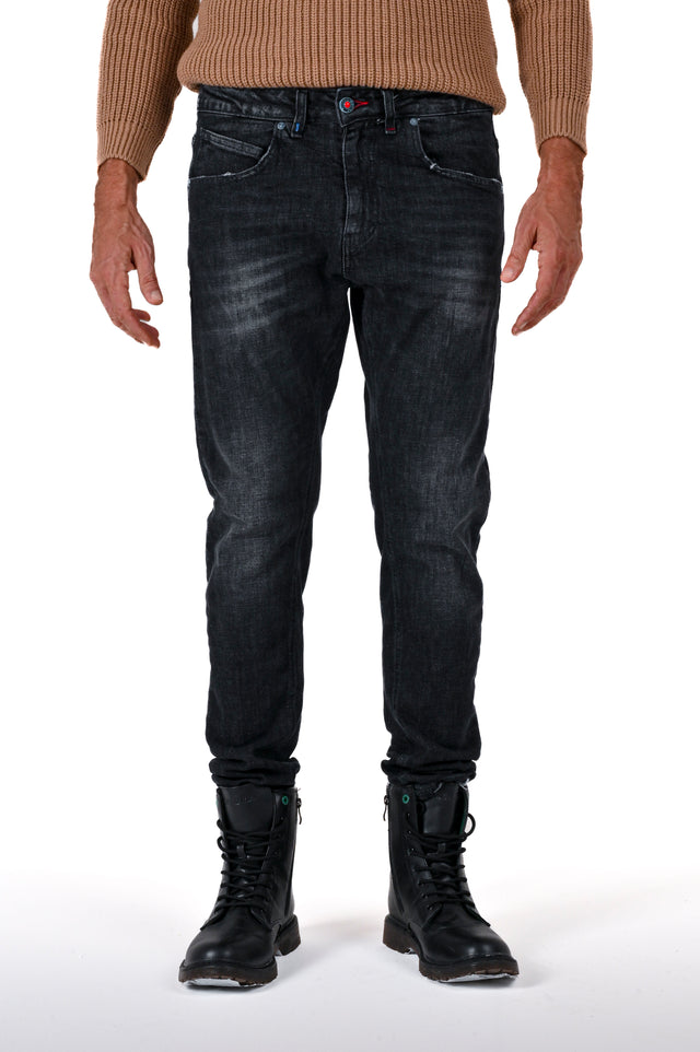 Jeans uomo regular fit Kong BLK 5324 - Displaj