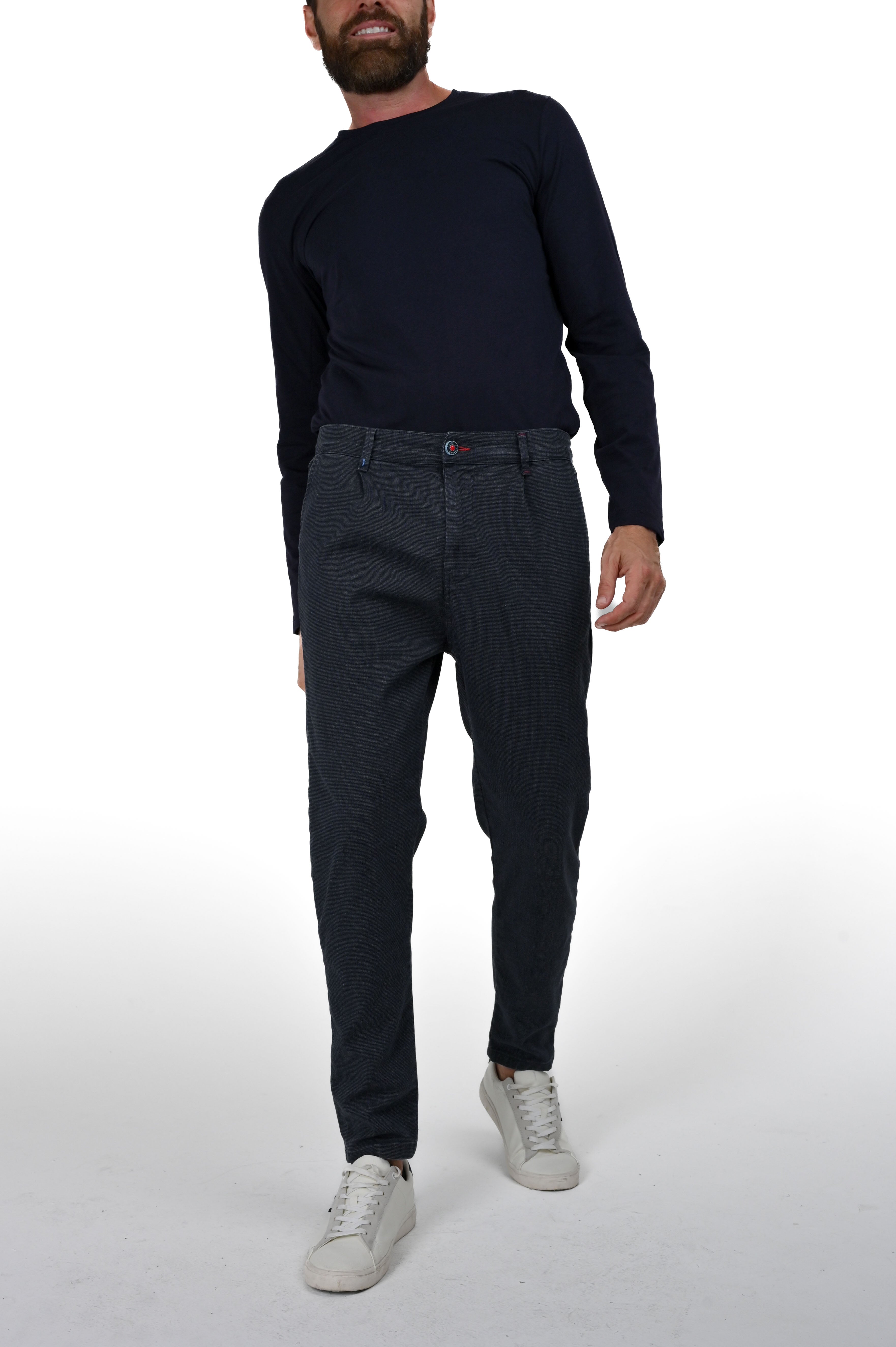 Pantaloni tapered New Private River FW23/24