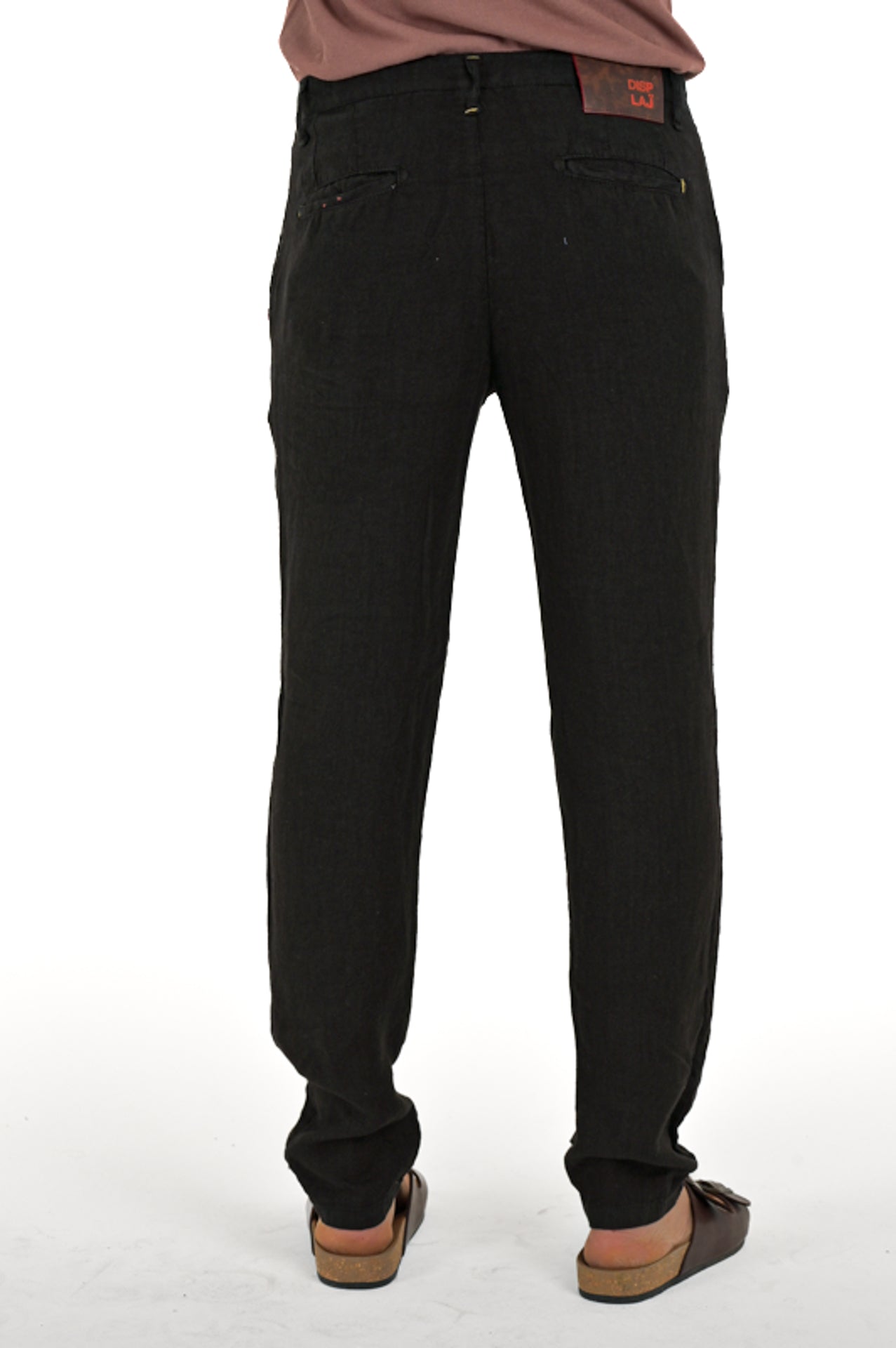 Slim Trousers Sonic Linen Black SS24