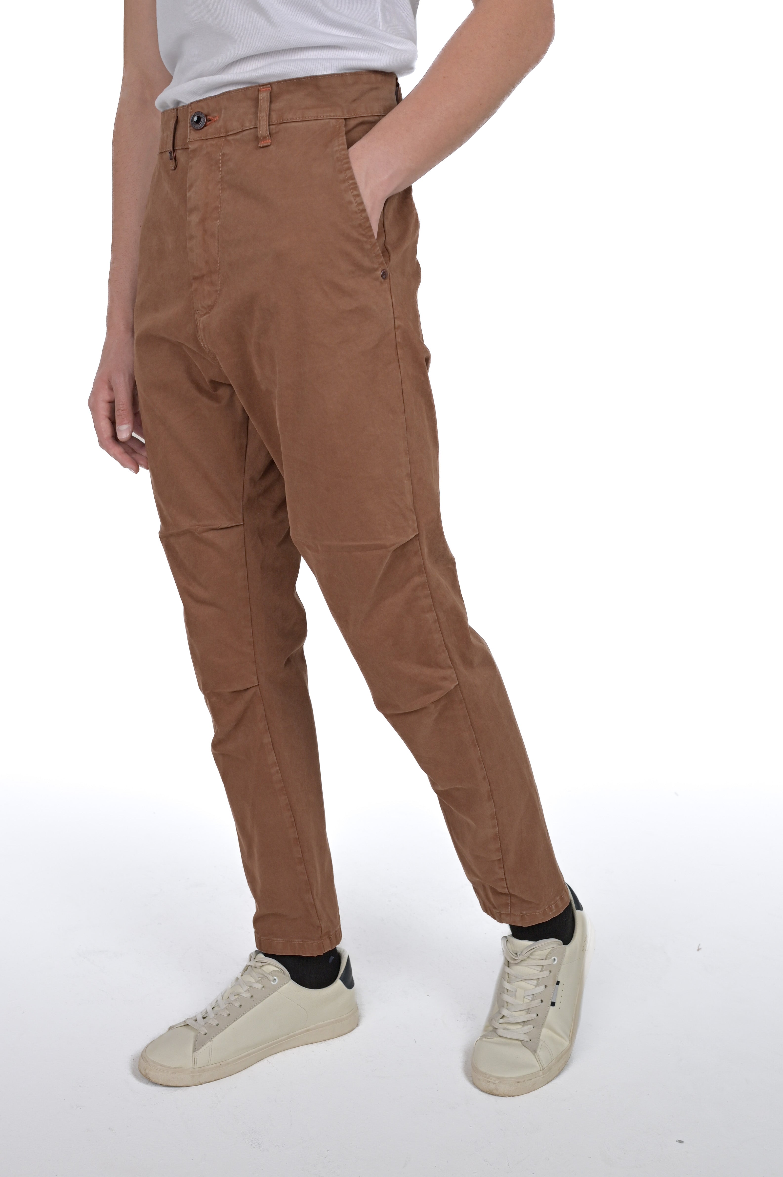 View Raso beige regular cotton trousers FW24/25