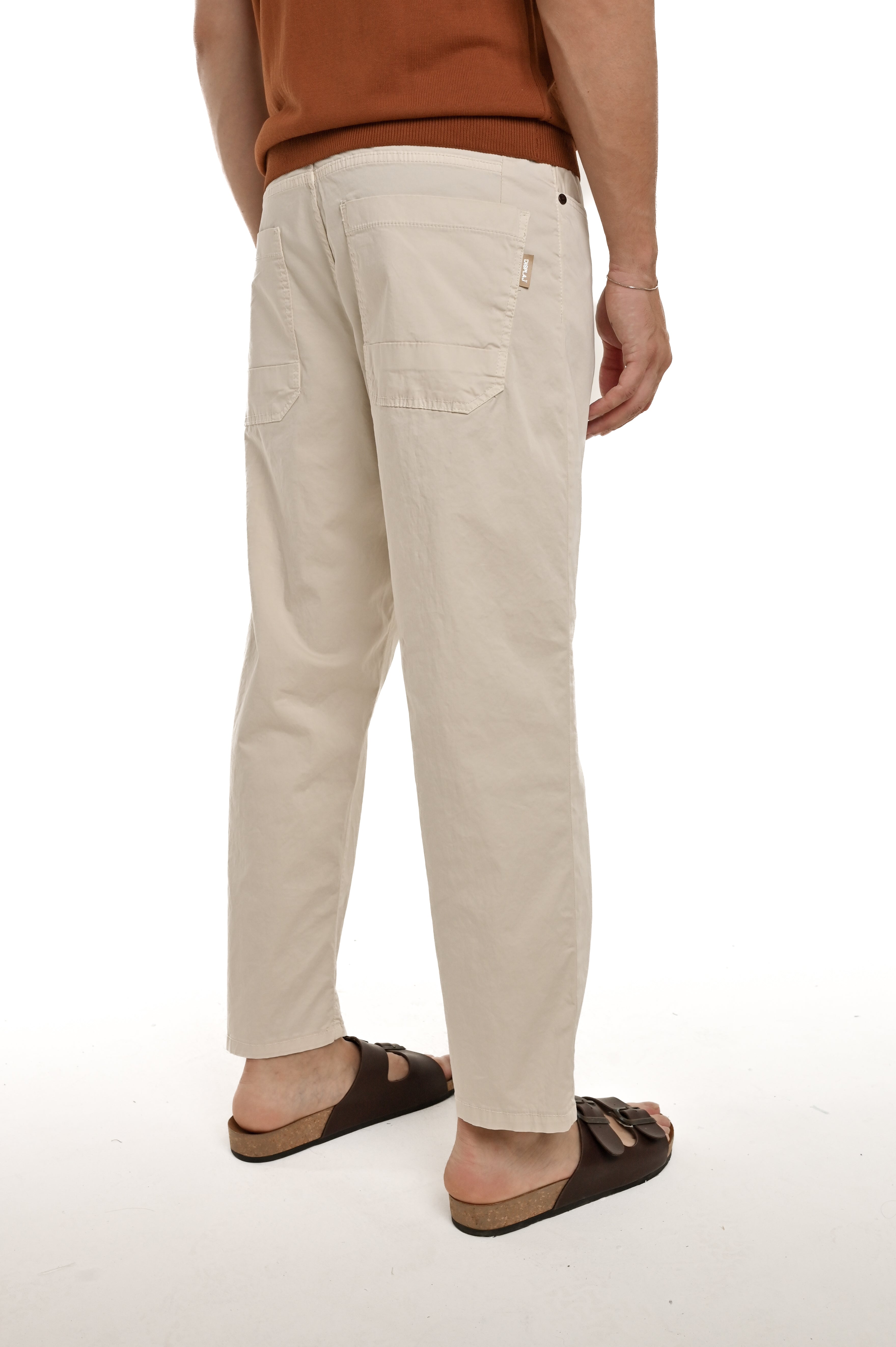 Loose Cotton Pants King Raso White SS25