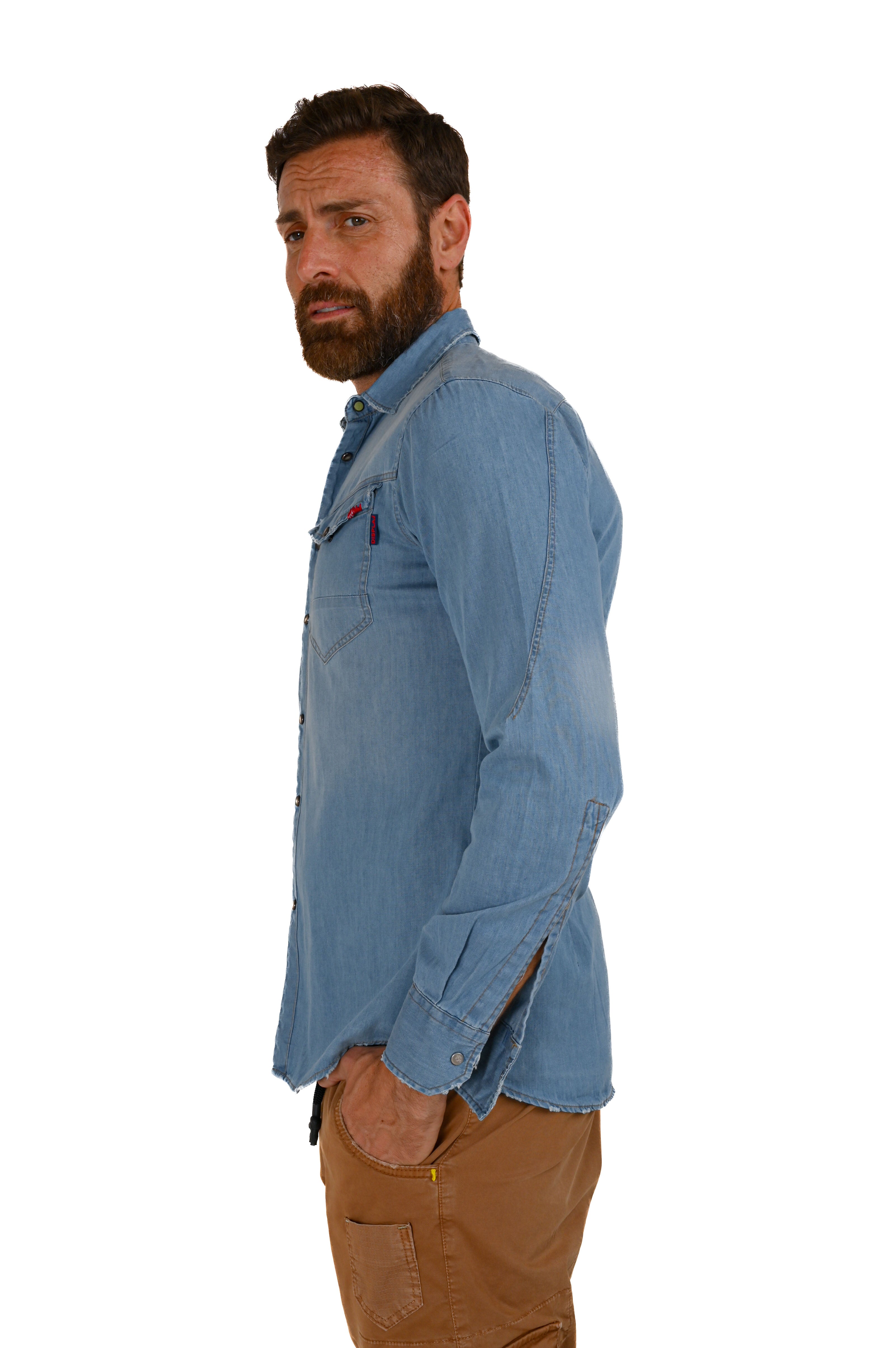 Camicia in denim Park Music Chiaro SS22