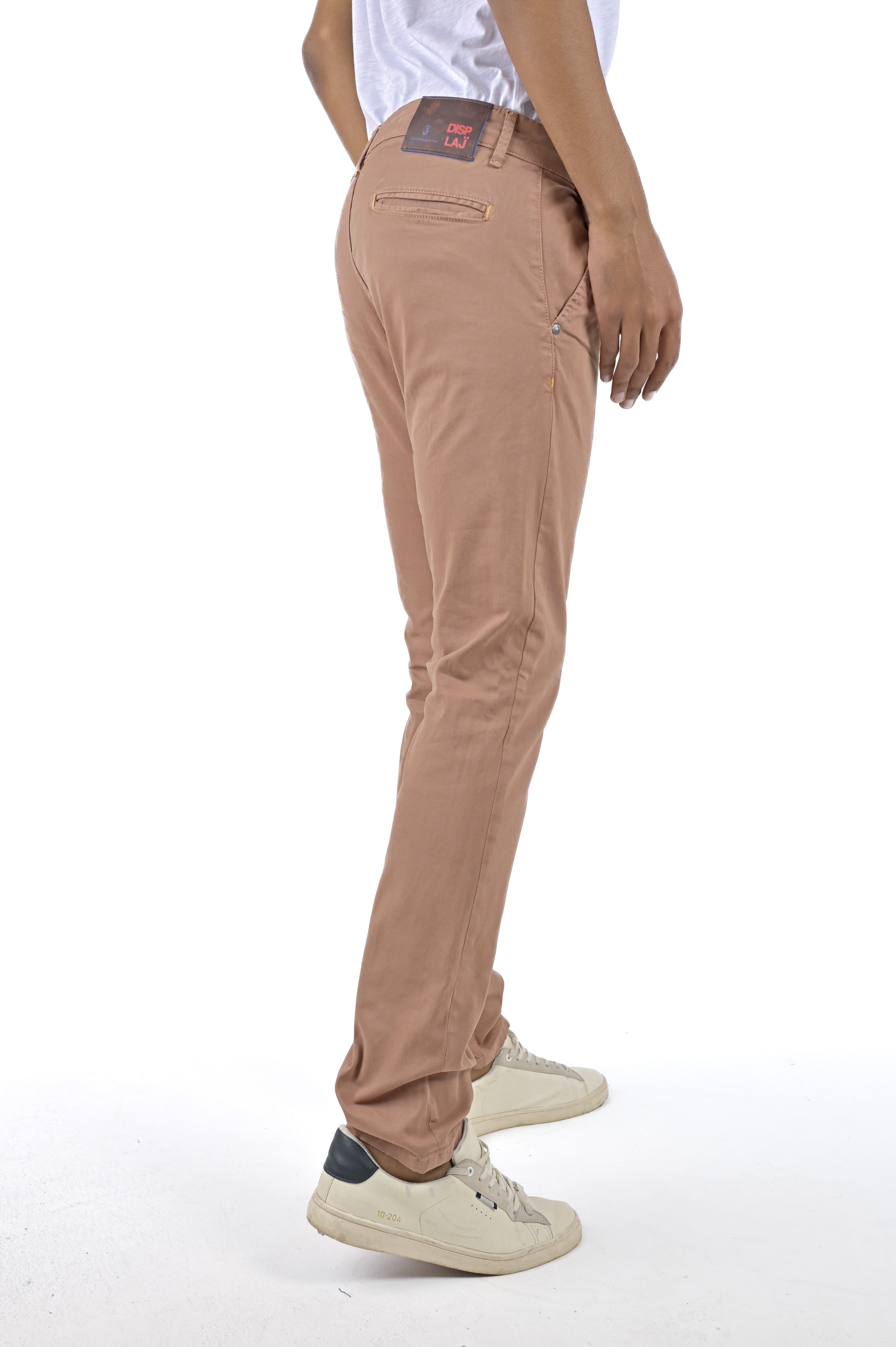 Pantaloni in cotone slim Kinos terra di siena FW24/25