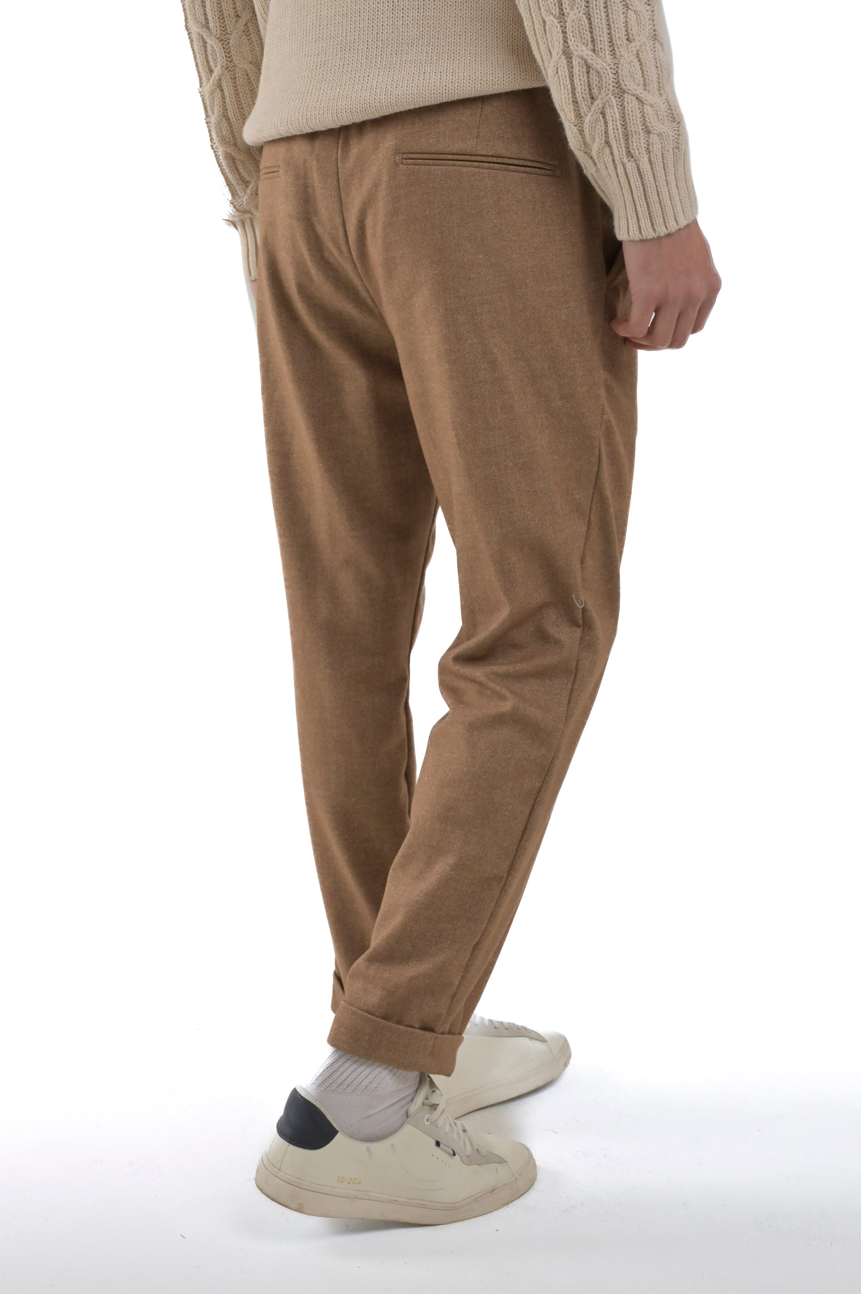 Pantaloni classici tapered Net Amarino bruciato FW24/25