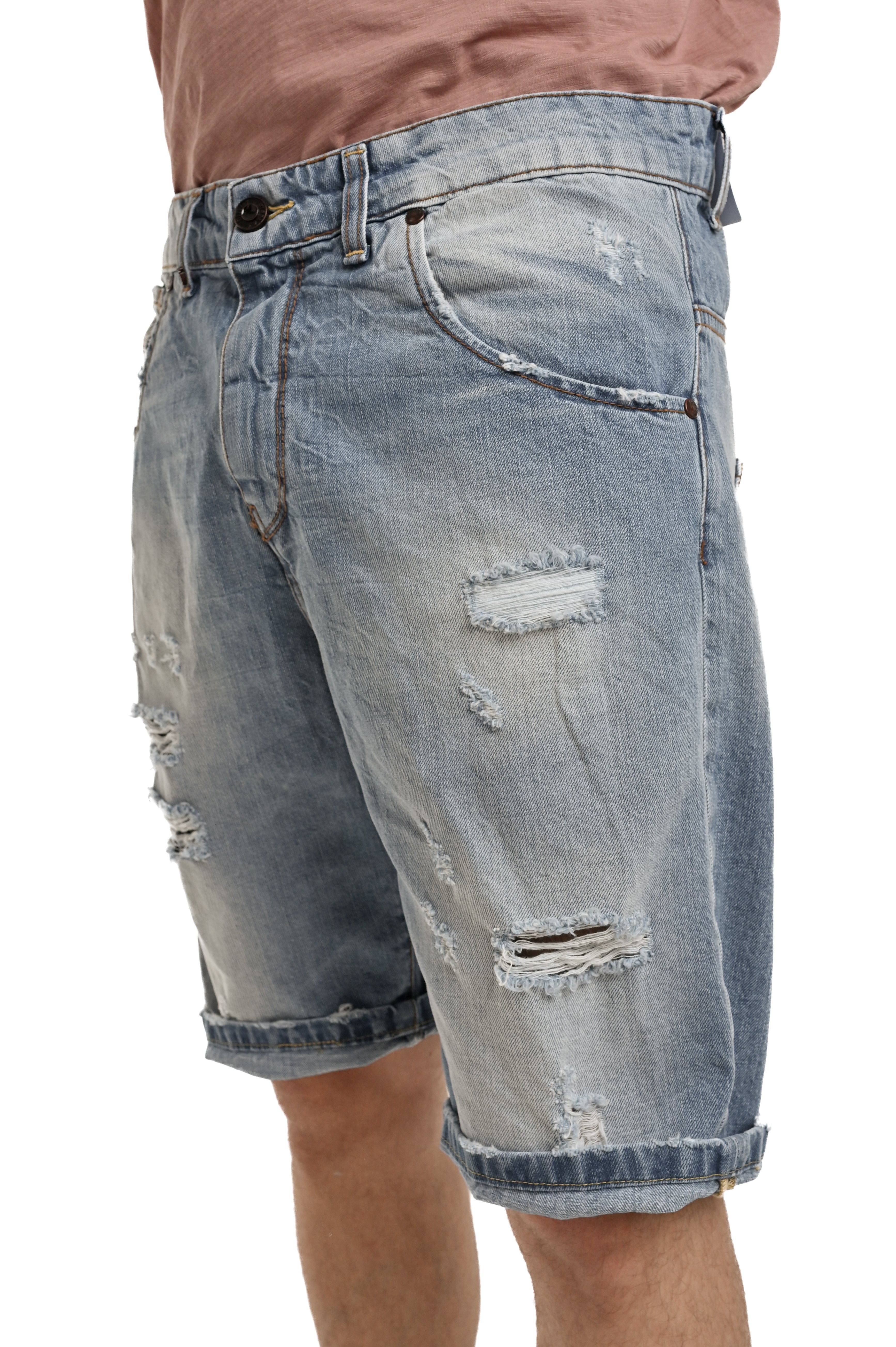 GIS PRE24 SS24 regular denim shorts