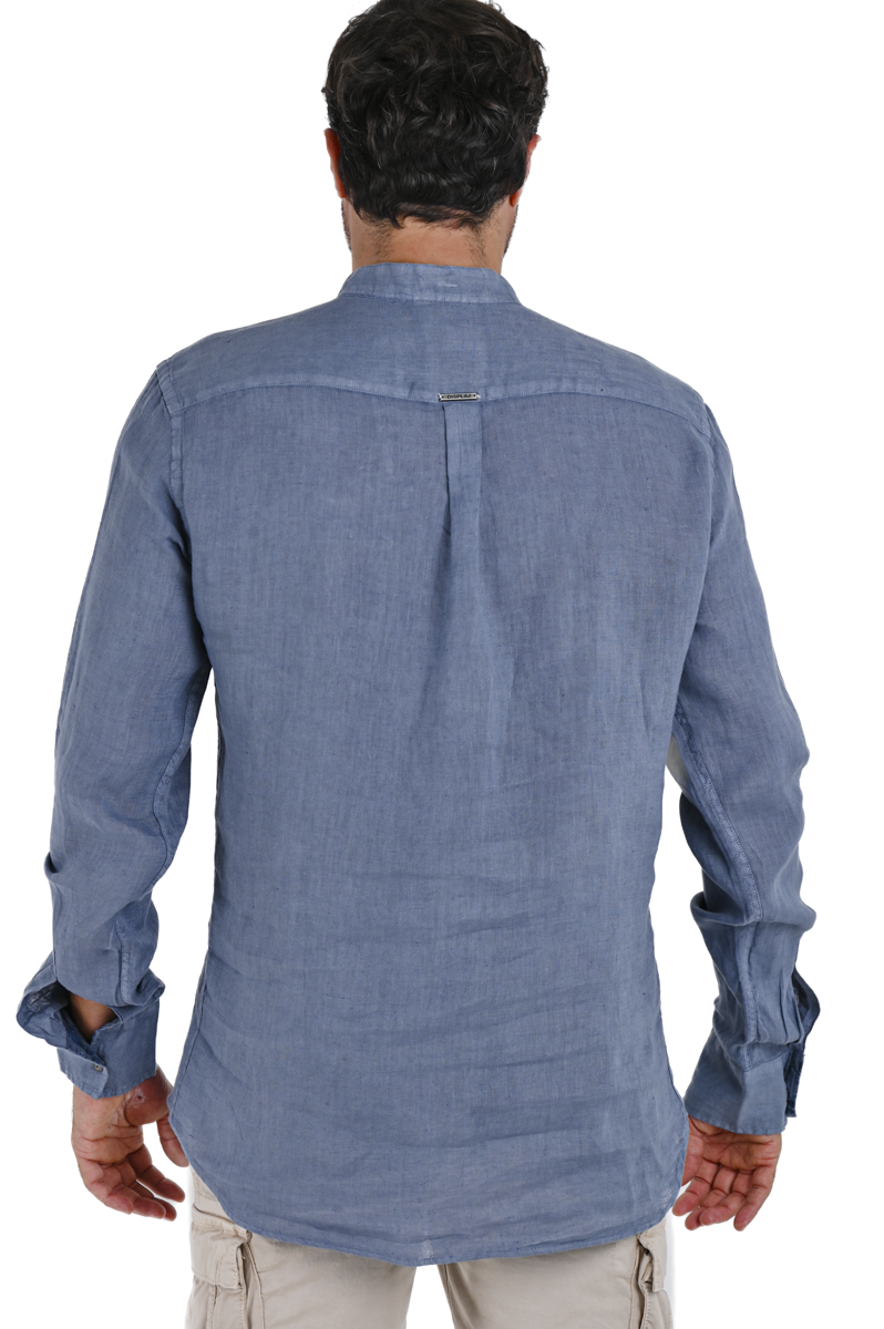 Camicia in lino regular Leo Lino Zucchero SS26