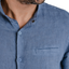 Camicia uomo con collo coreano e taschino LEO LINO in vari colori - Displaj