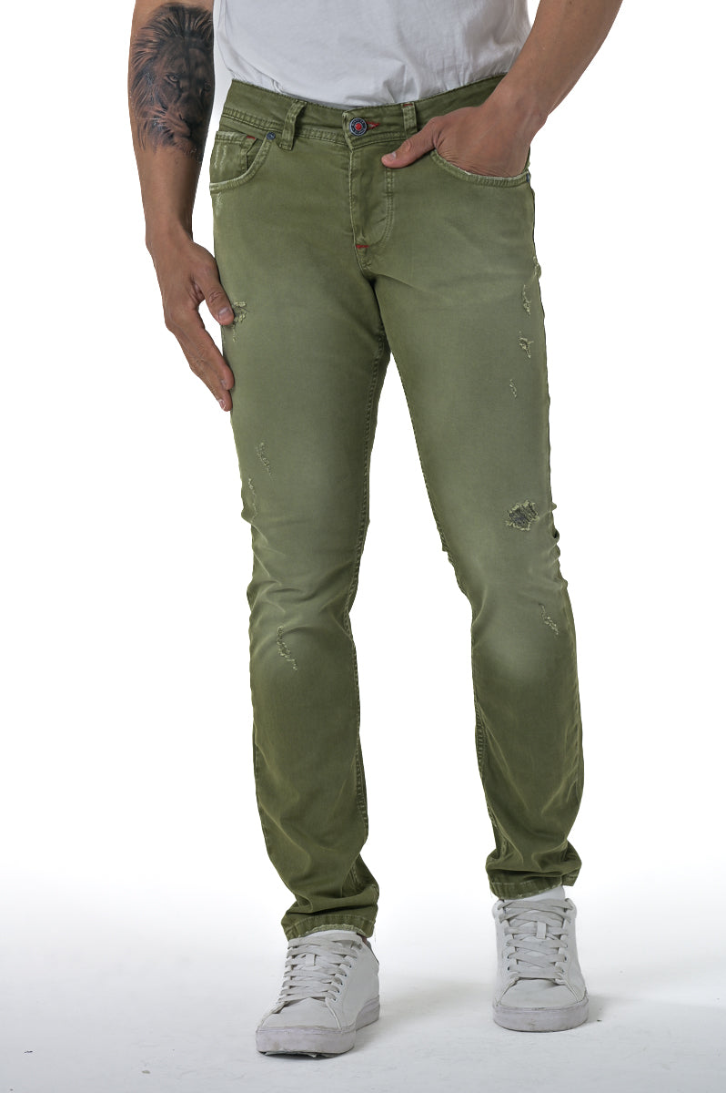 Pantaloni in cotone slim New London AM3 FW23/24