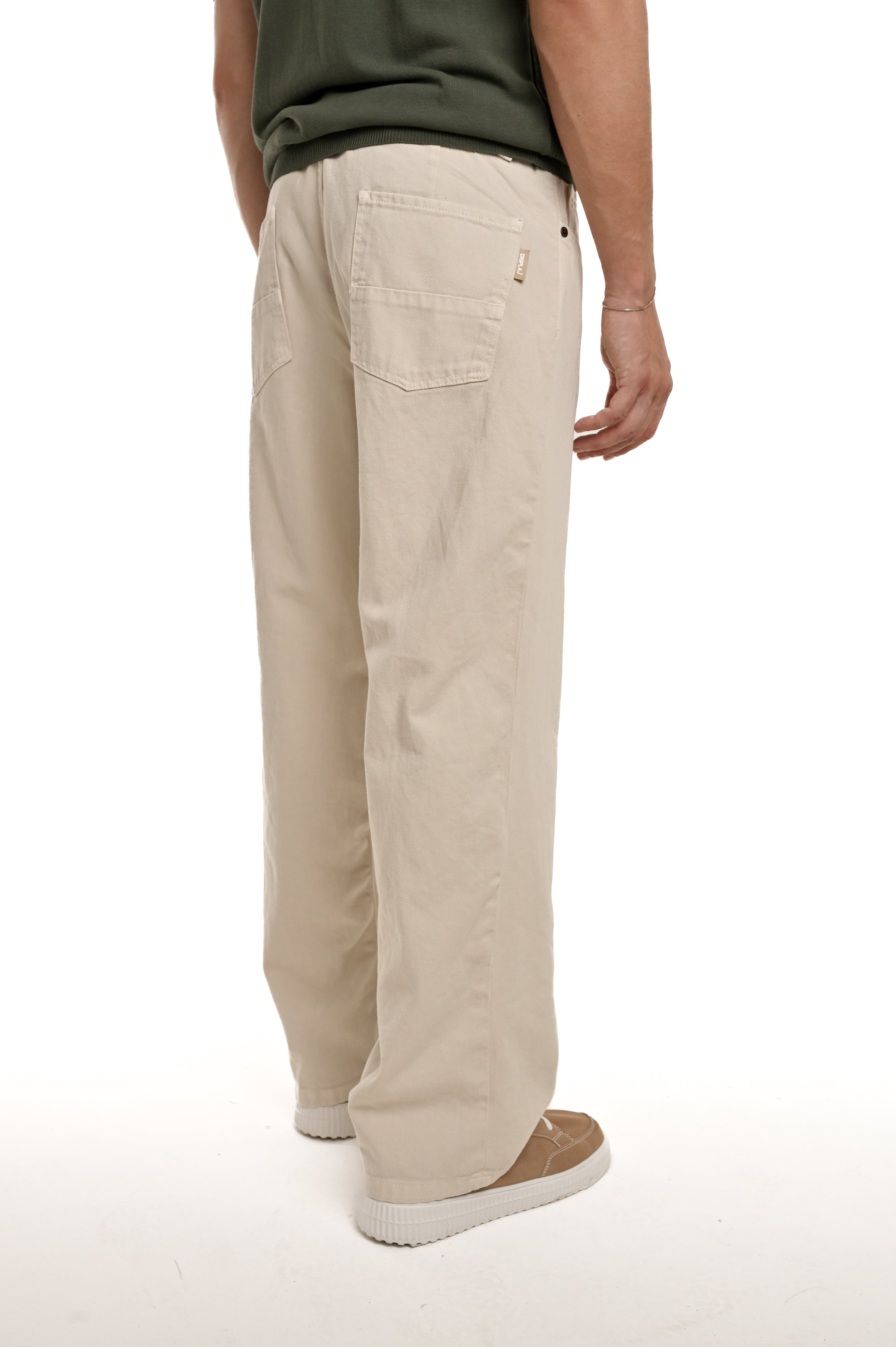 Pantaloni in cotone loose Dick Bull Panna SS26