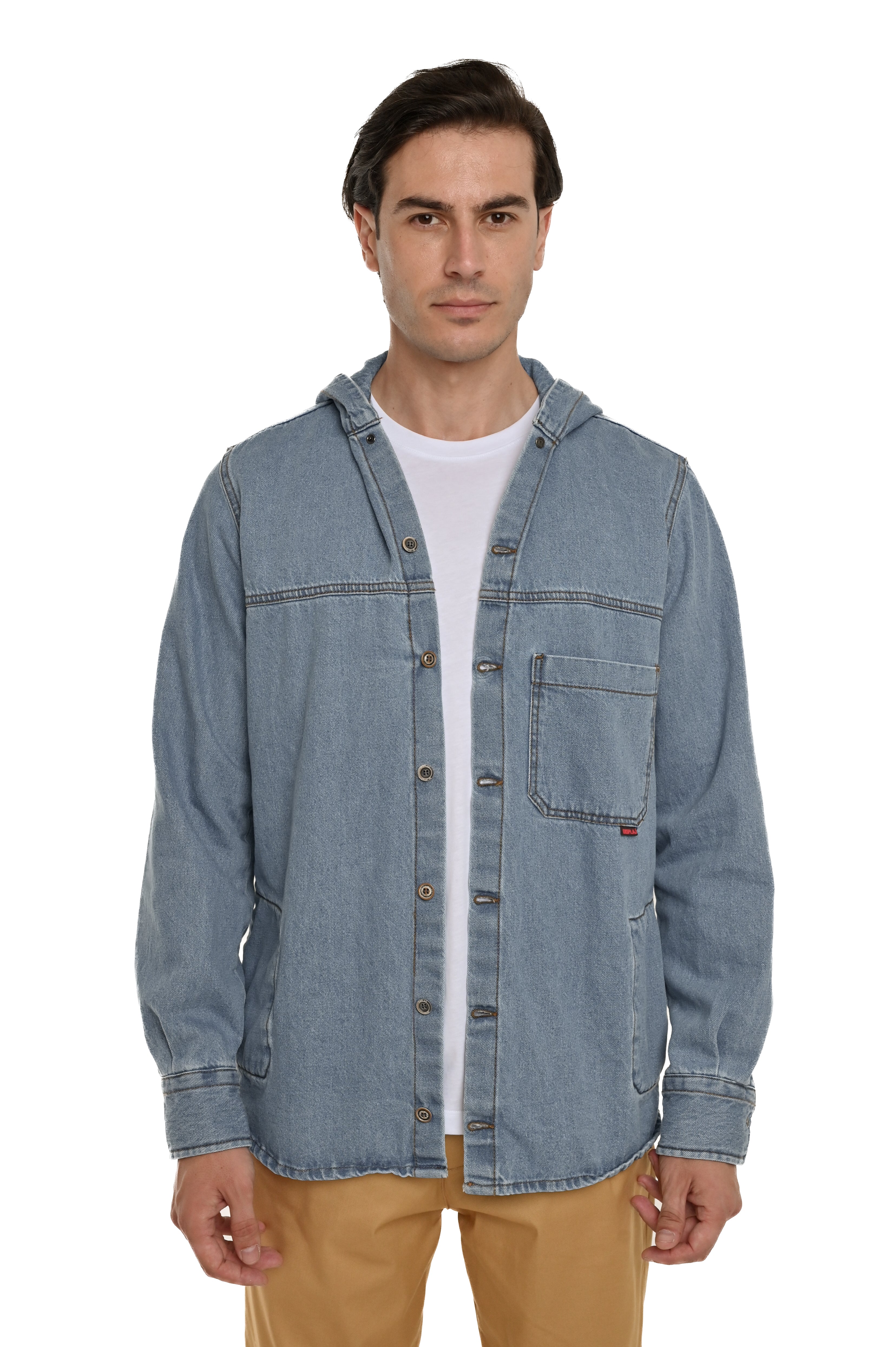 Camicia Denim regular Caps S.Bleach SS25