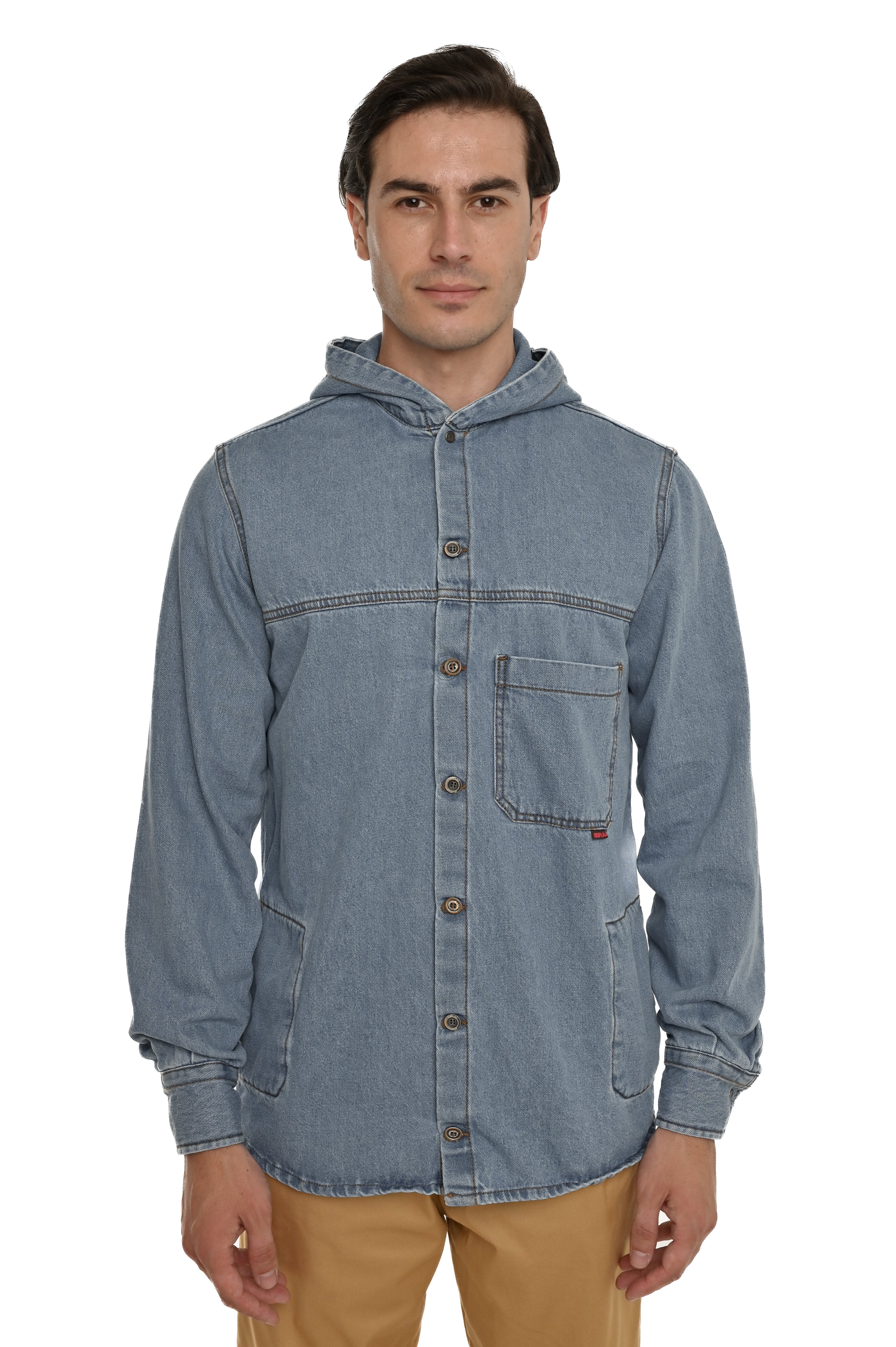 Camicia Denim regular Caps S.Bleach SS25