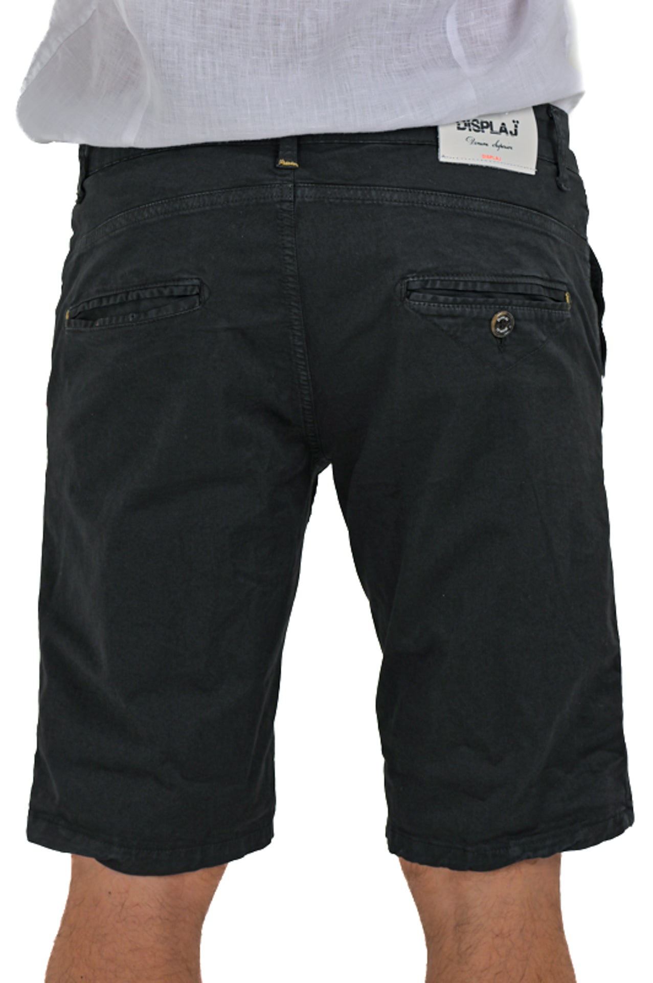 Bermuda in cotone slim Cristian Raso Nero SS26