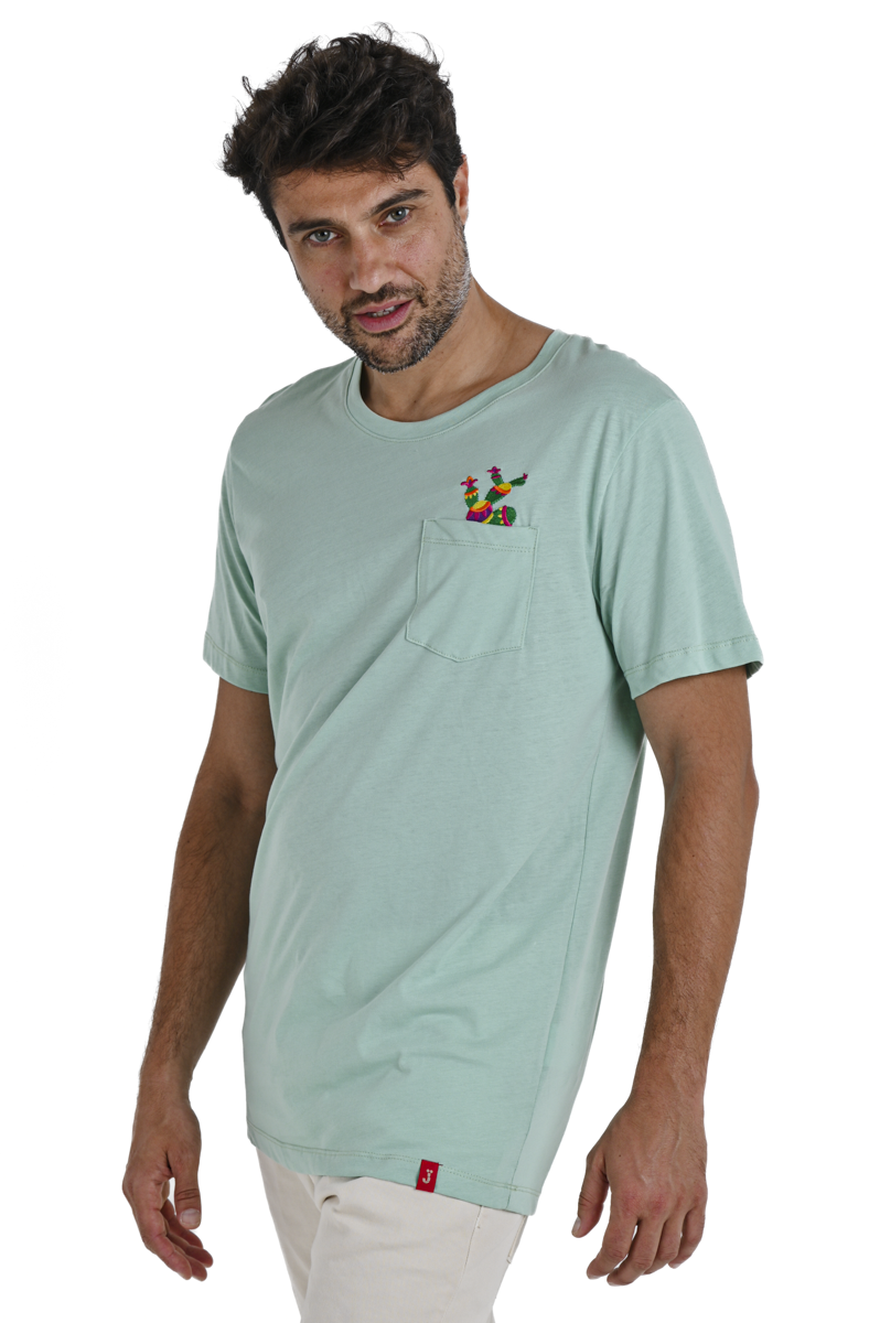 T-Shirt regular DPE 2414 verde acqua SS24