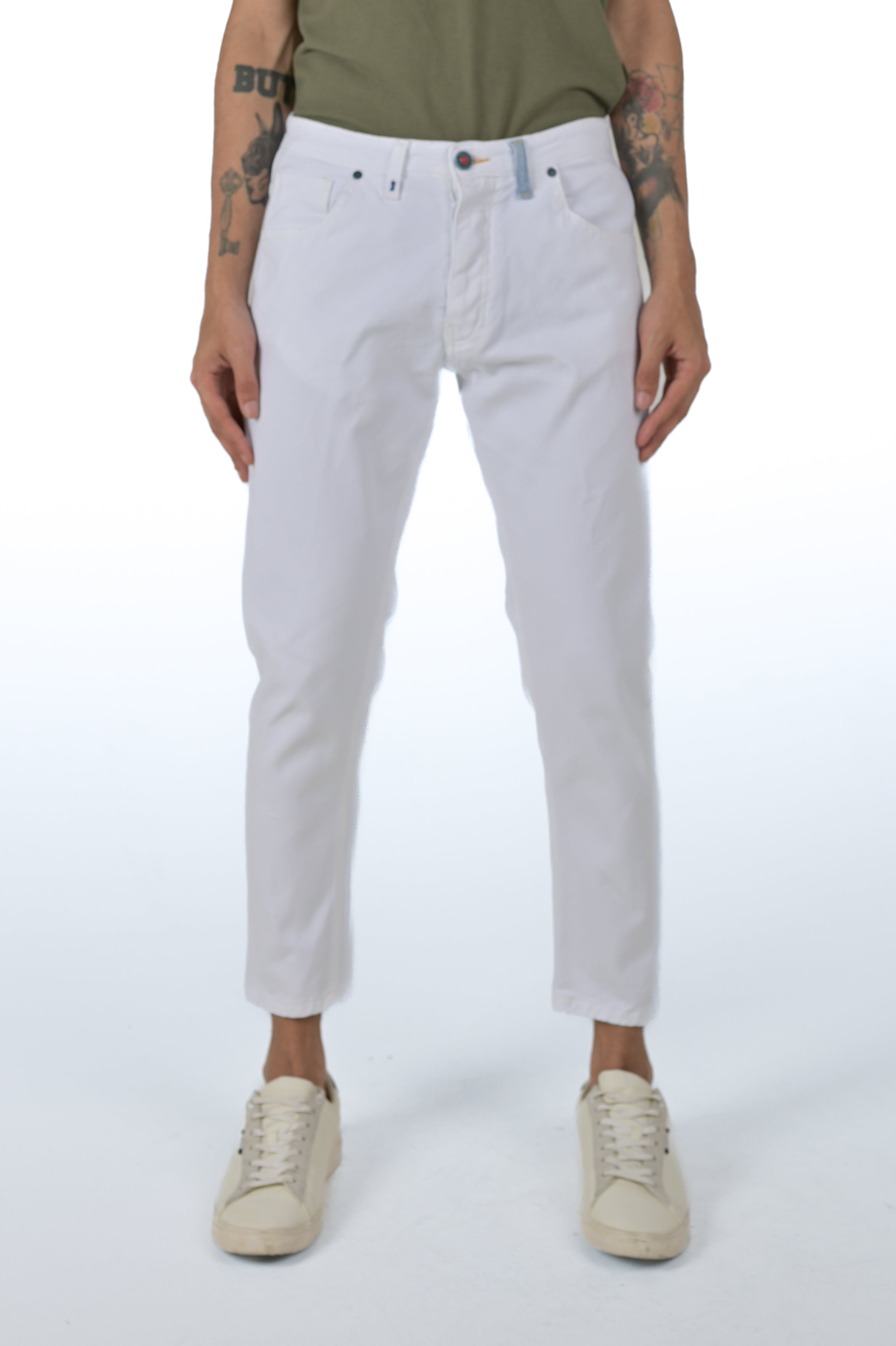 Pantaloni slim Life Libeccio Bianco SS24