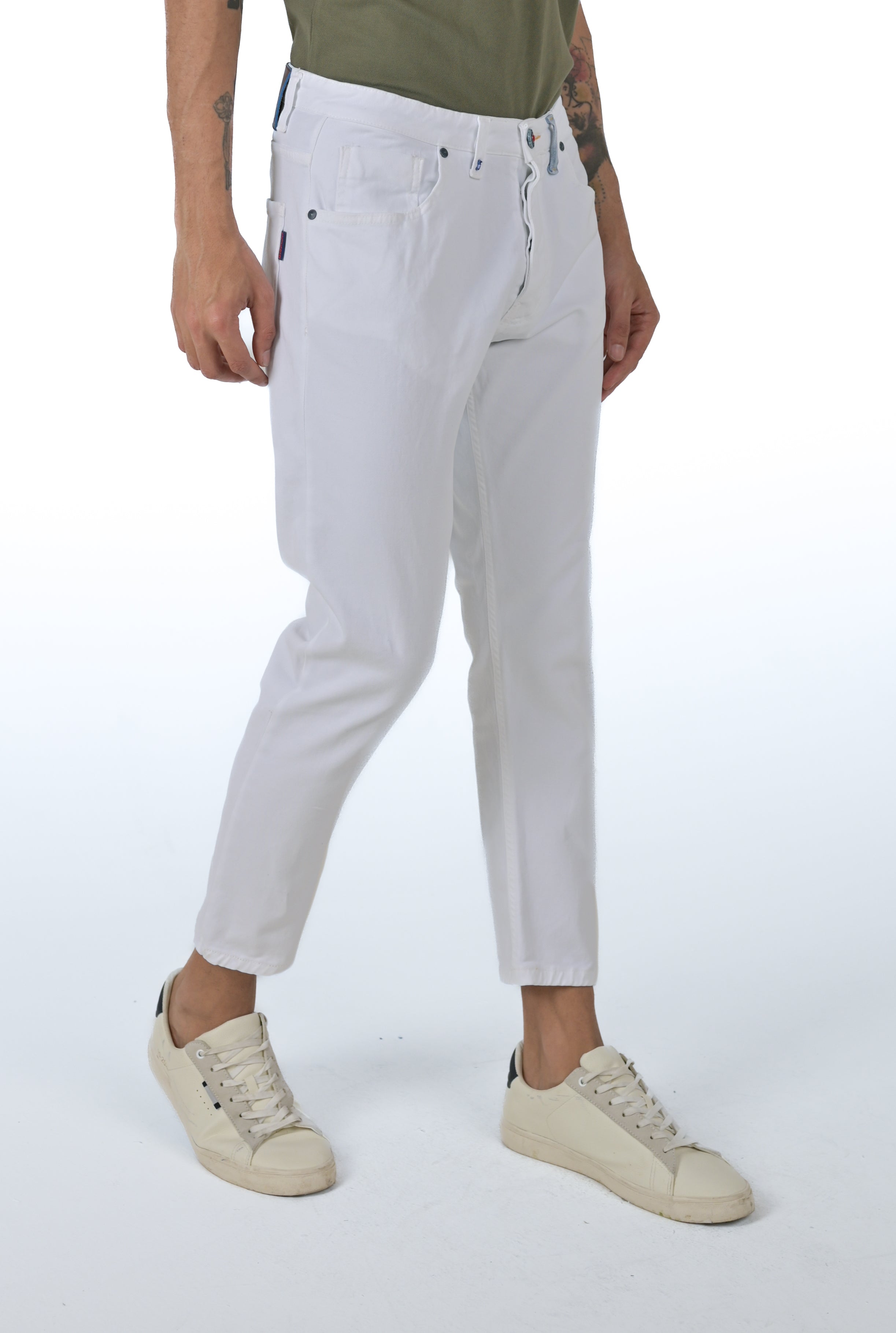 Pantaloni slim Life Libeccio Bianco SS24