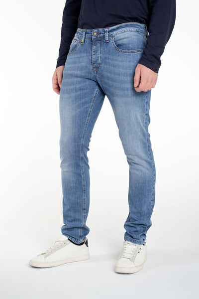Jeans slim New London Music Chiaro