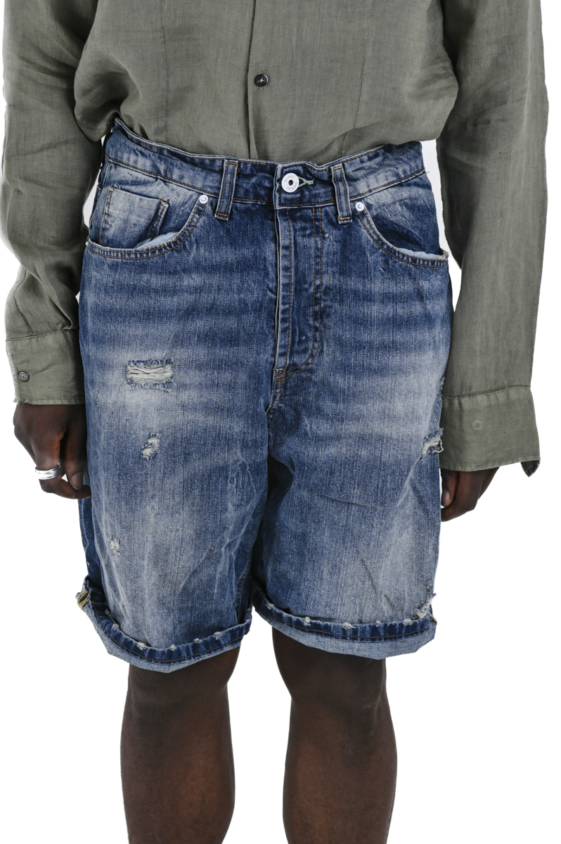 Bermuda in denim loose Frutta PR/38 SS24