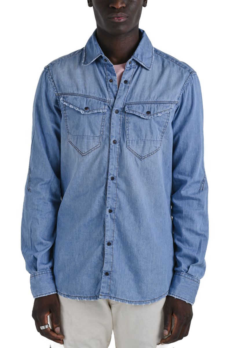 Park Music Chiaro SS25 regular denim shirt