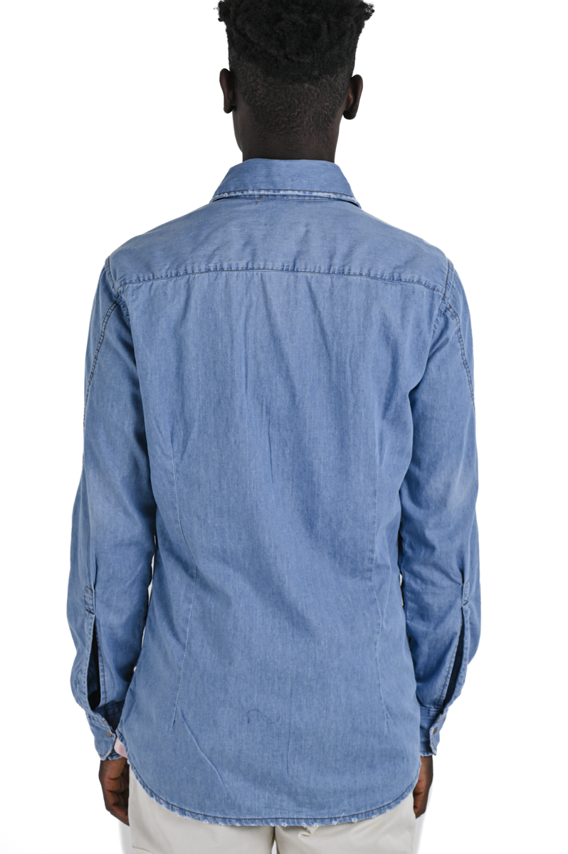 Park Music Chiaro SS25 regular denim shirt