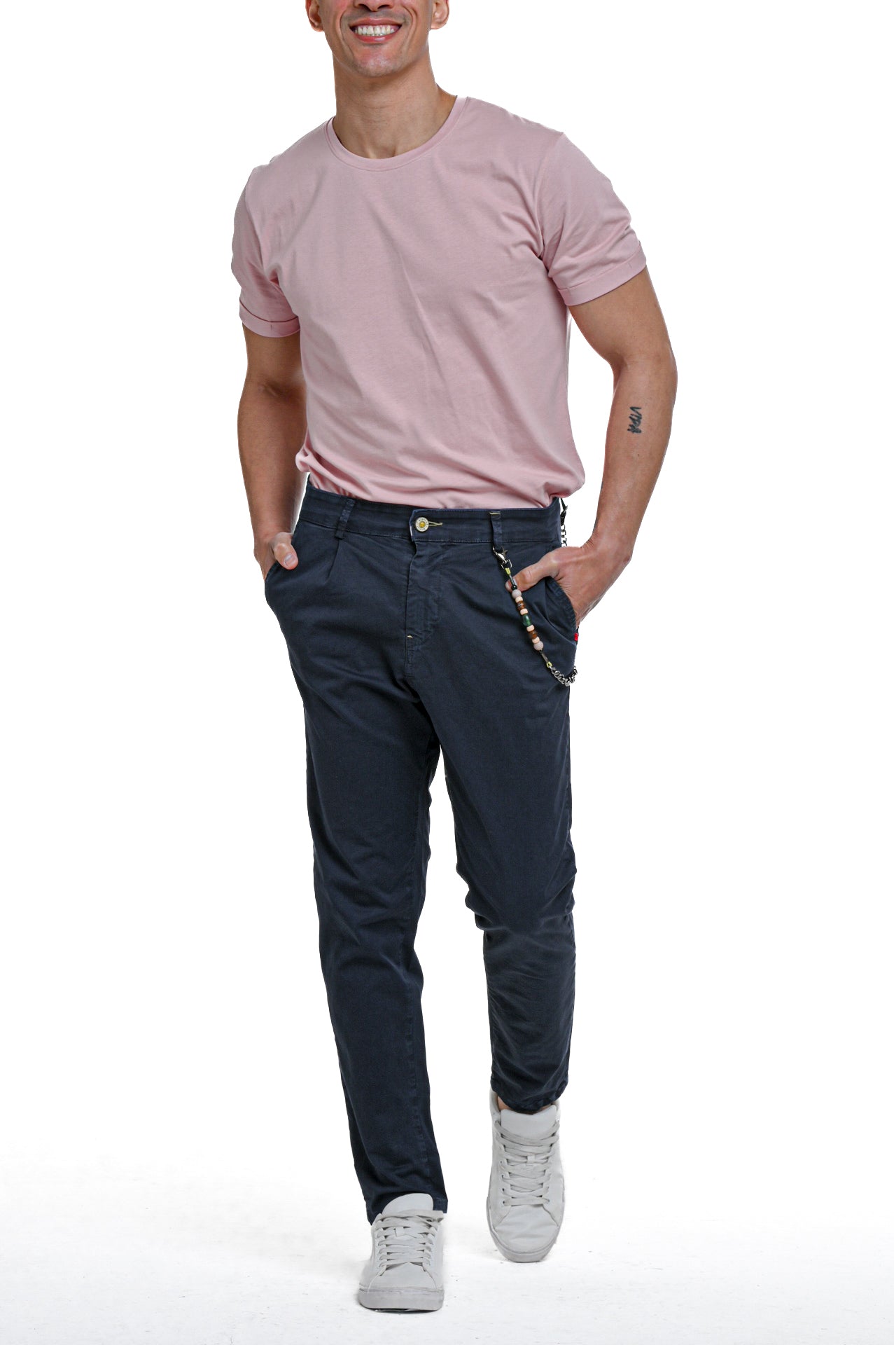 Pantaloni tapered New Private Raso SS23