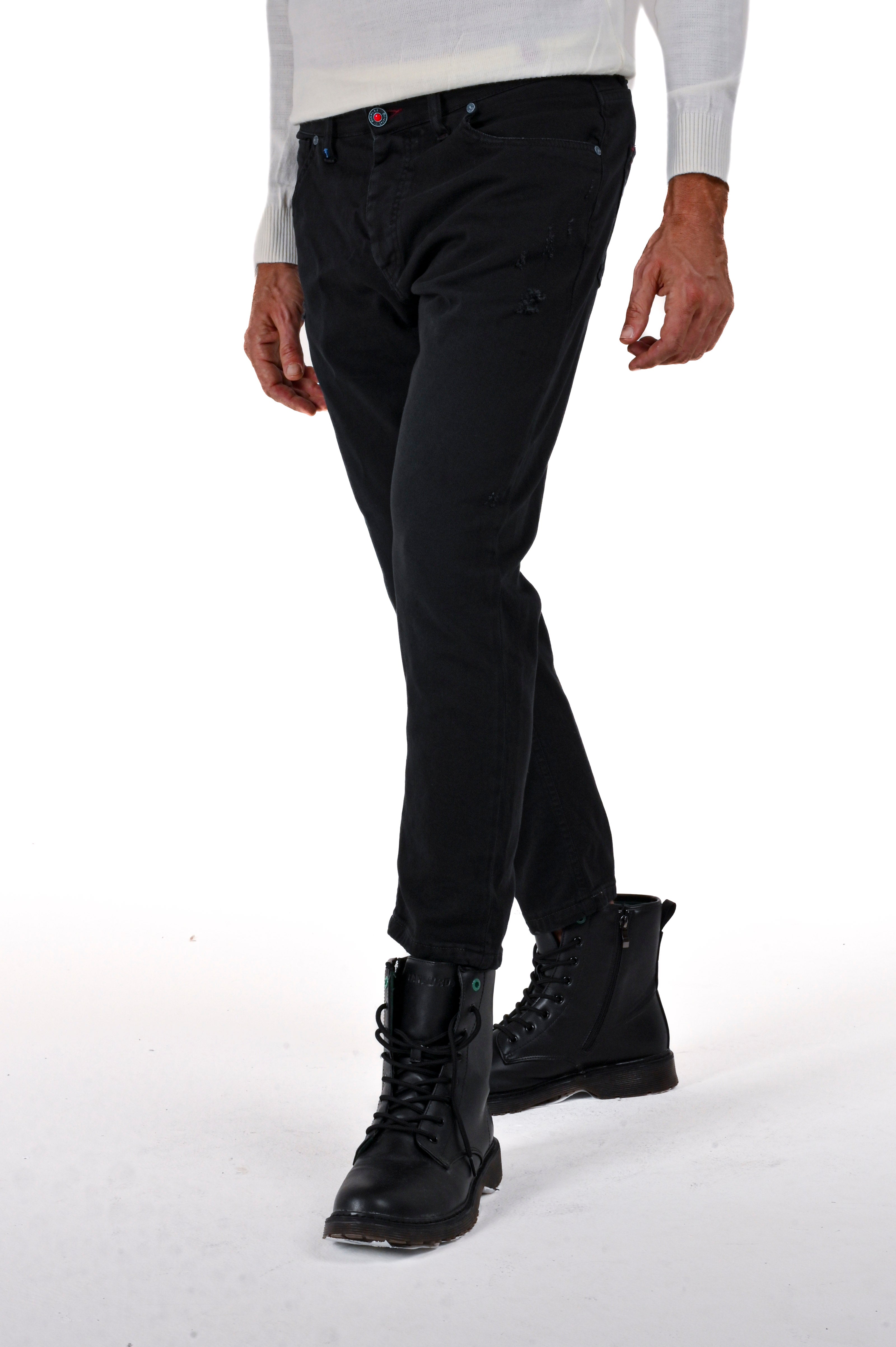 Pantaloni in cotone slim Life Bull FW23/24