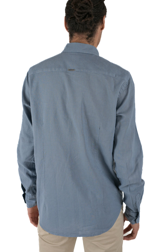 Camicia in lino regular Low Lino Zucchero SS24