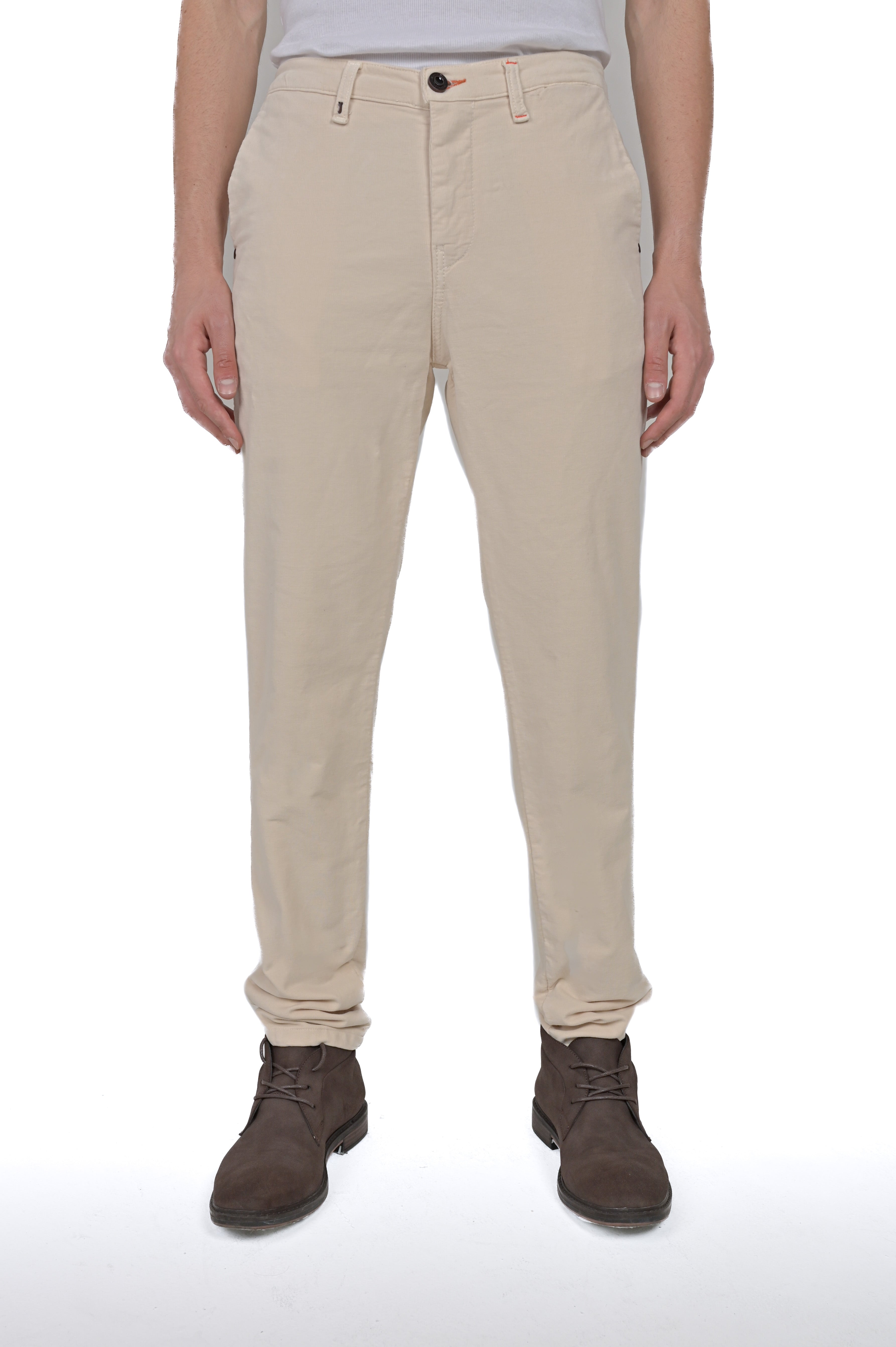 Pantaloni in Velluto Regular Sonic Smoth