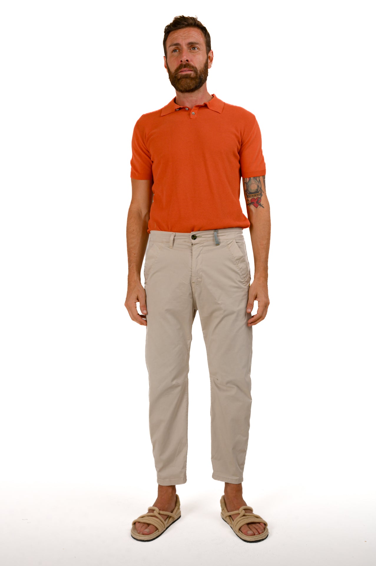 Pantaloni regular Bronson beige SS22