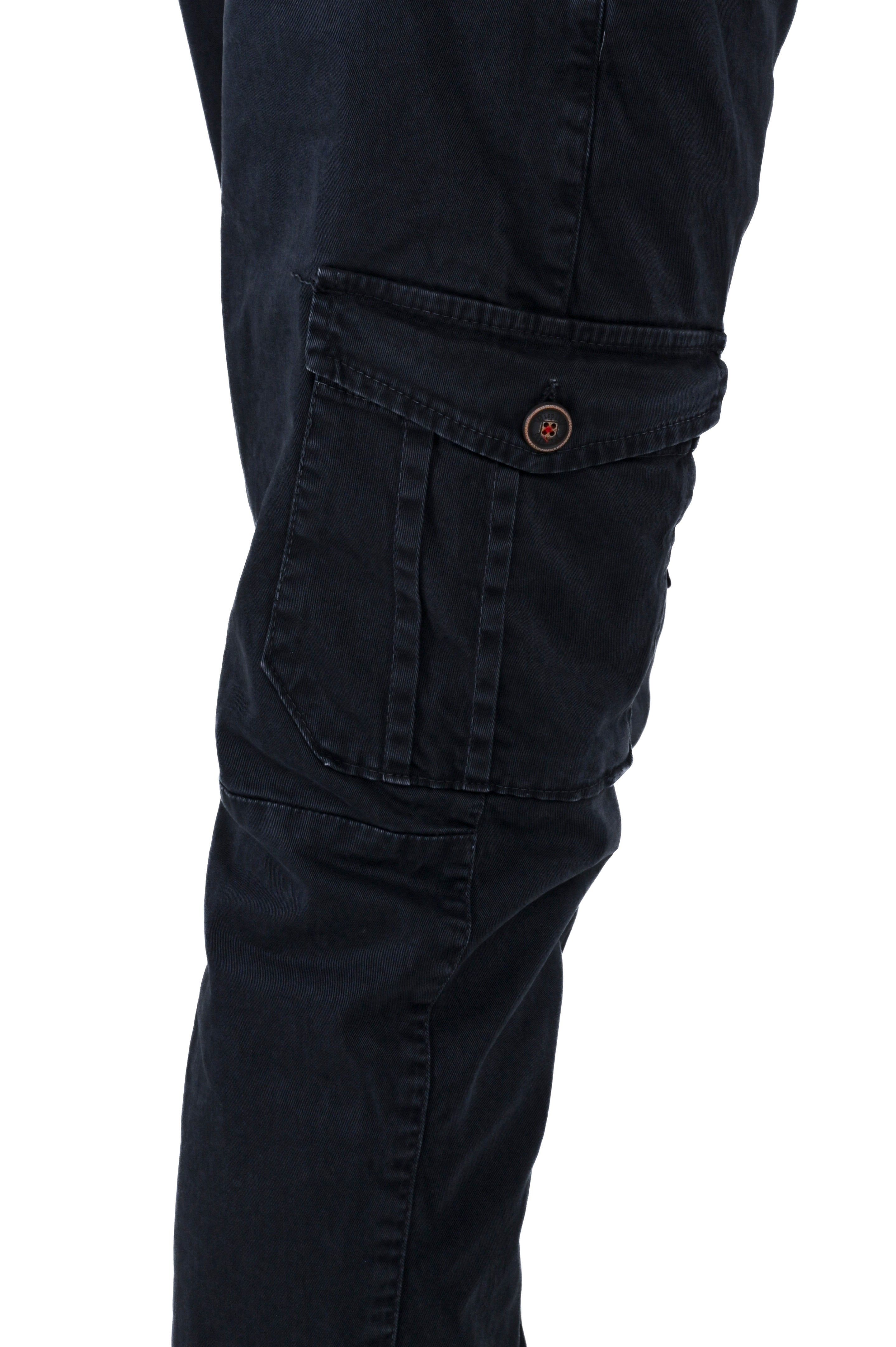 Pantaloni in cotone slim Cezanne blu FW24/25