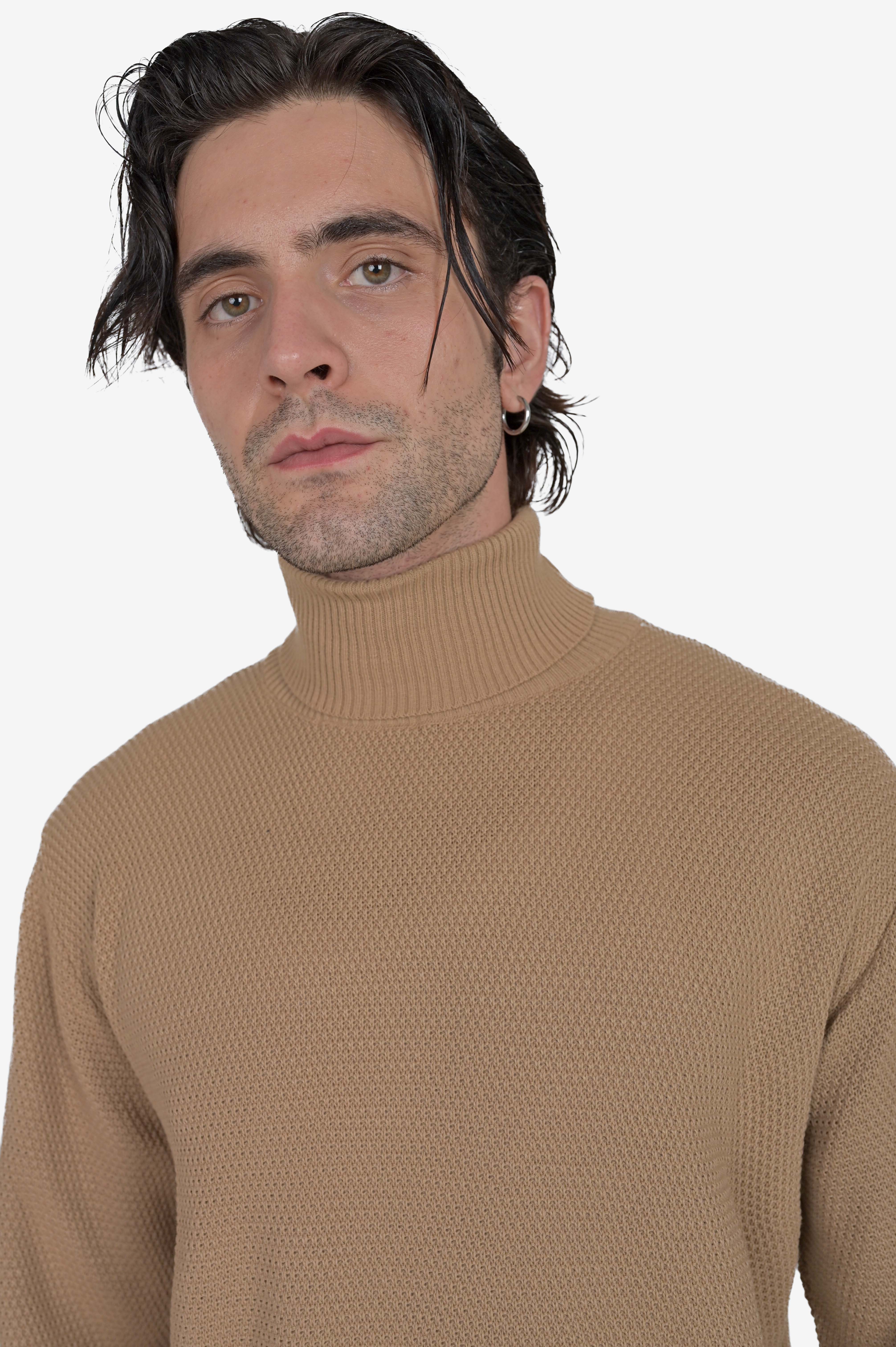 Maglione regular DM 24201 camel FW24/25