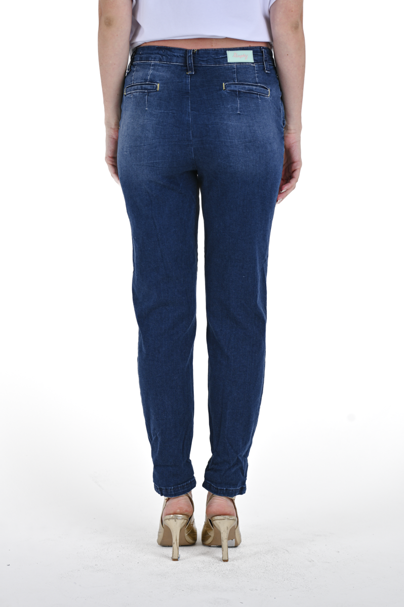 Jeans donna slim Sonia Marmorizzato SS24