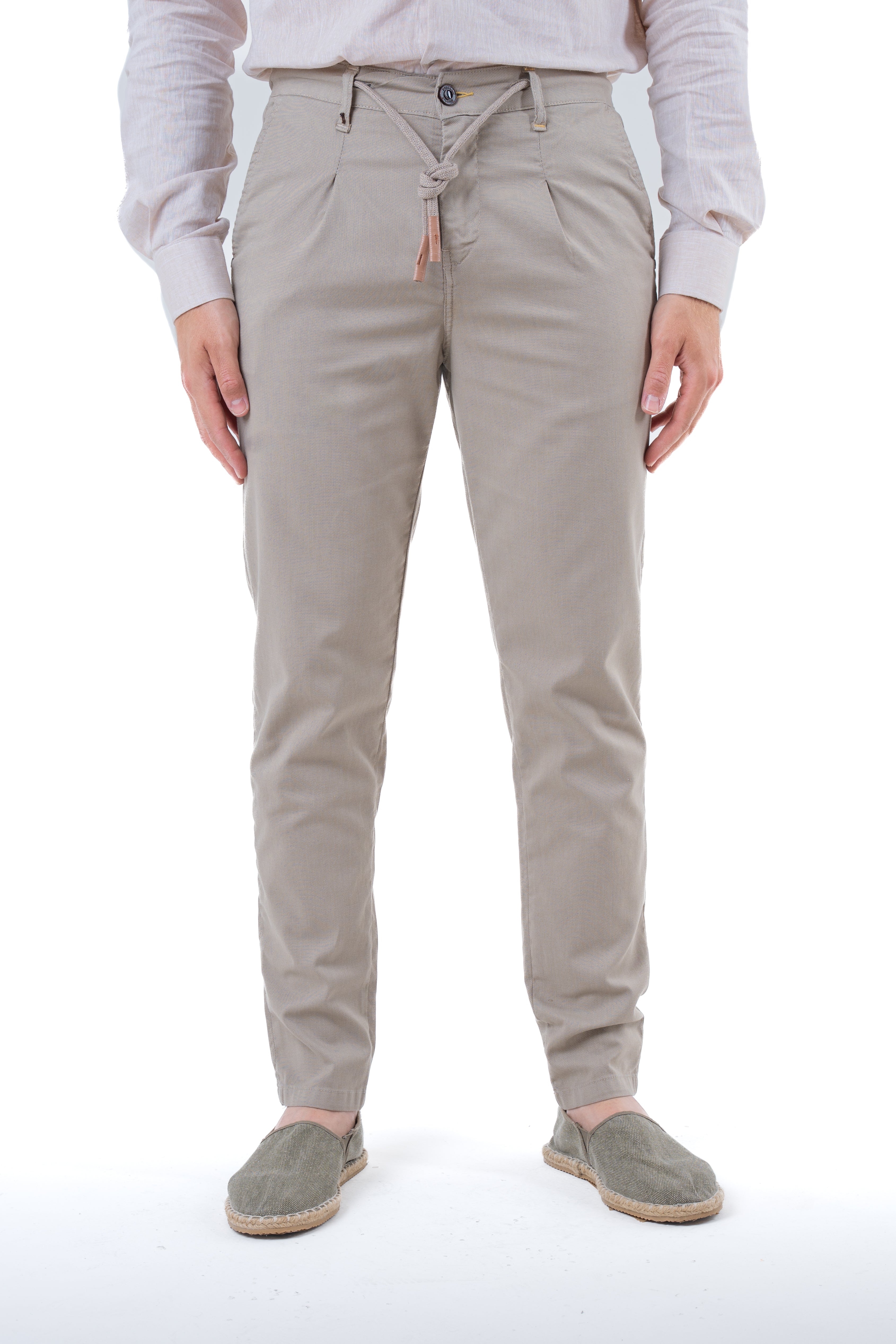 Pantaloni in cotone regular Different Open SS25