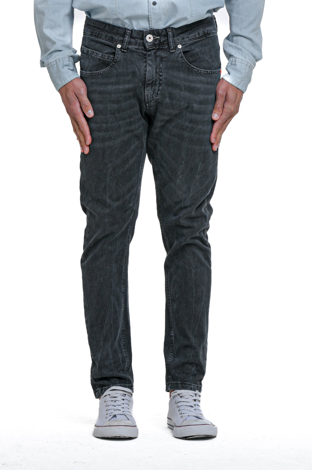 Pantaloni in cotone regular Kong DRL nero SS24