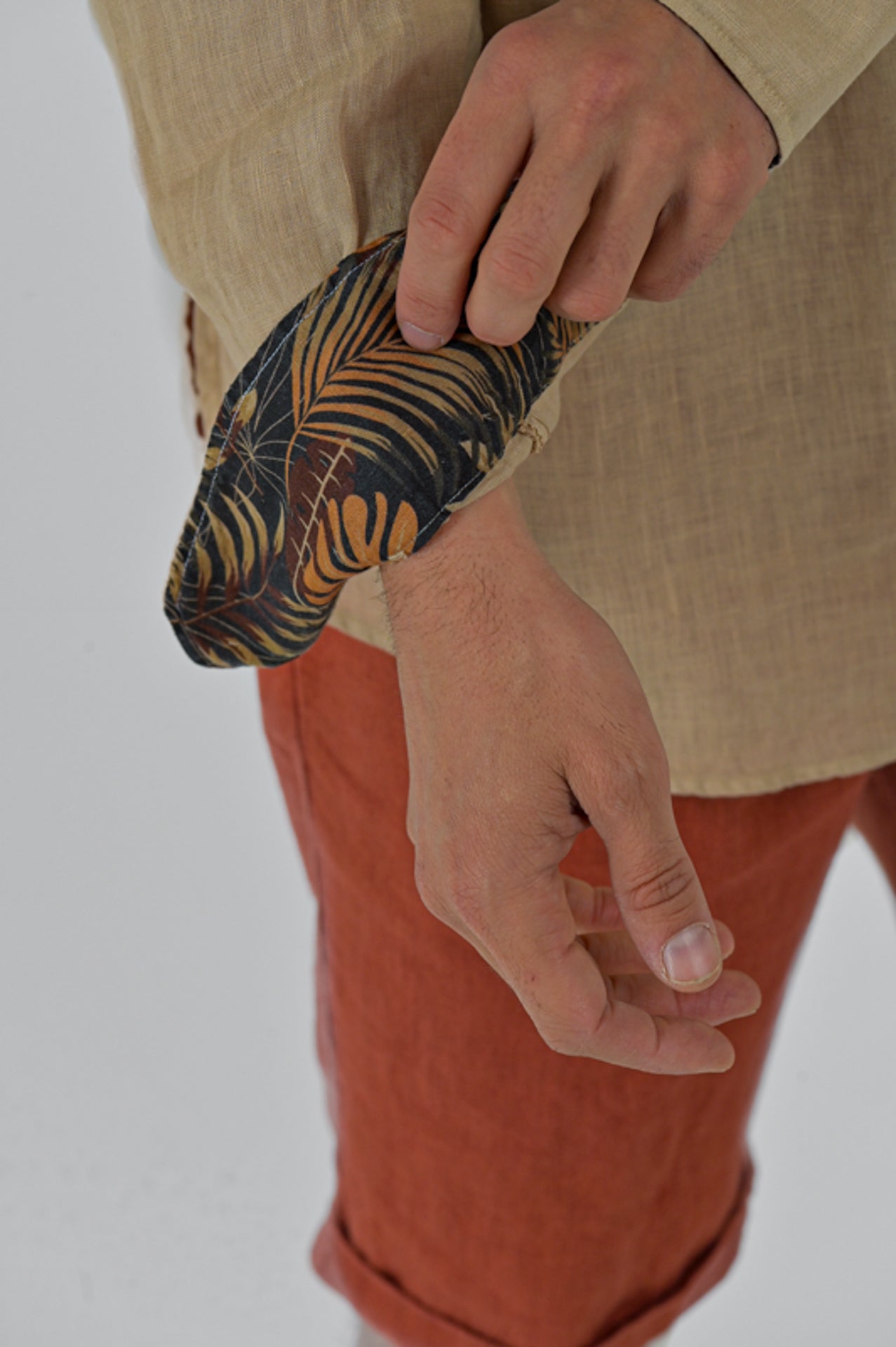 Camicia in lino regular Paul Lino beige SS26