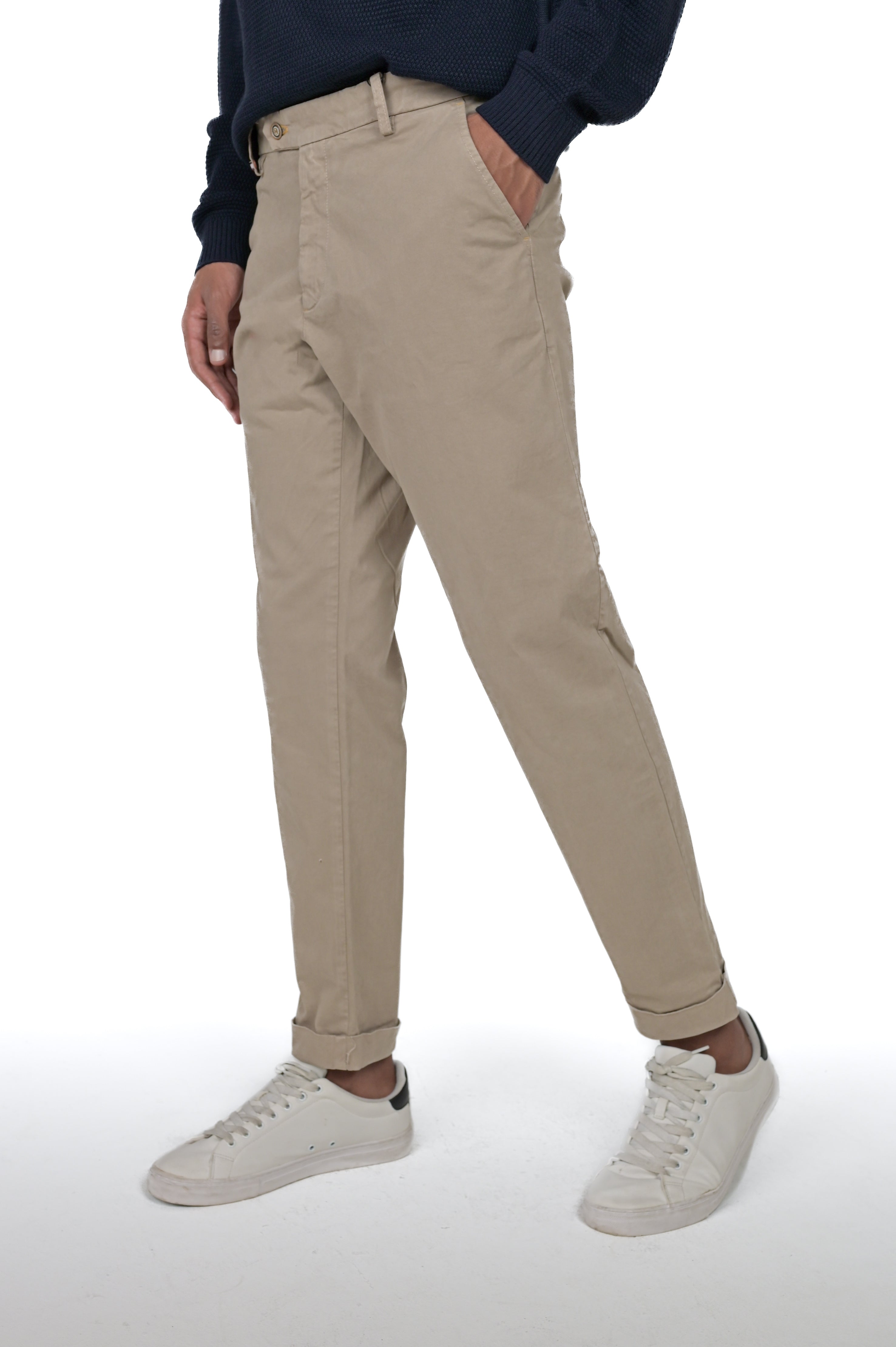 Pantaloni classici slim Racket Raso beige FW24/25