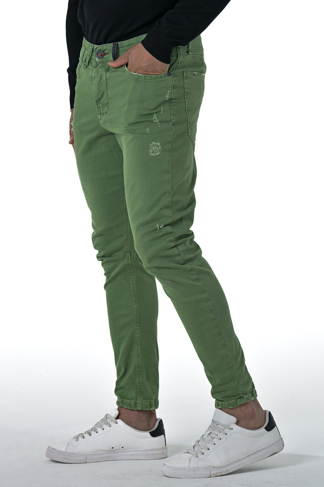 AI 4324 men's tapered fit cotton trousers in various colors - Displaj