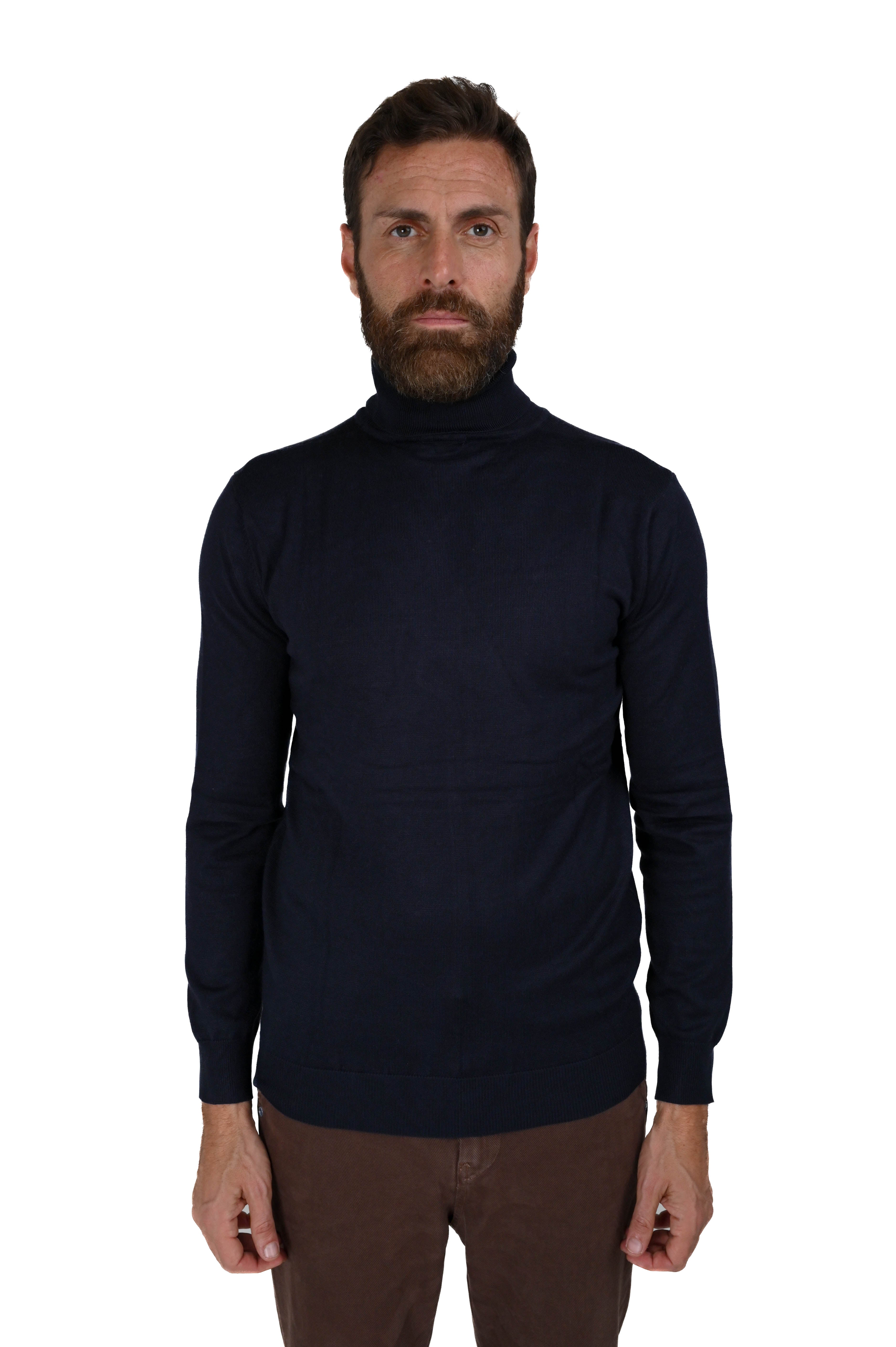 Maglione regular DSP V12 blu FW24/25