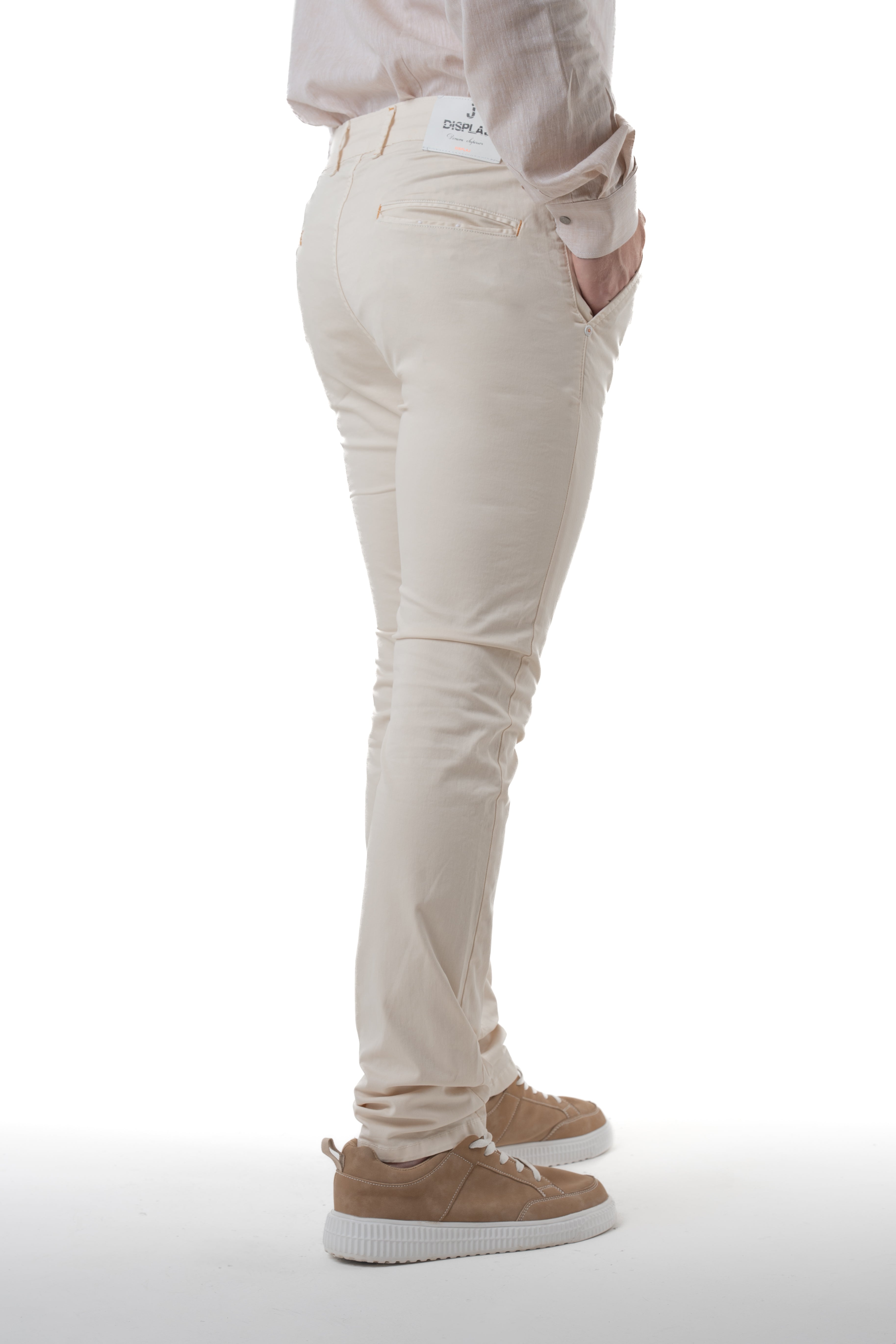 Pantaloni in cotone slim Kinos Panna SS26