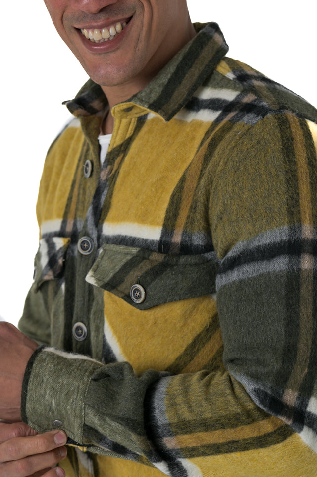 Camicia uomo in velluto regular fit Under Flanella in vari colori - Displaj