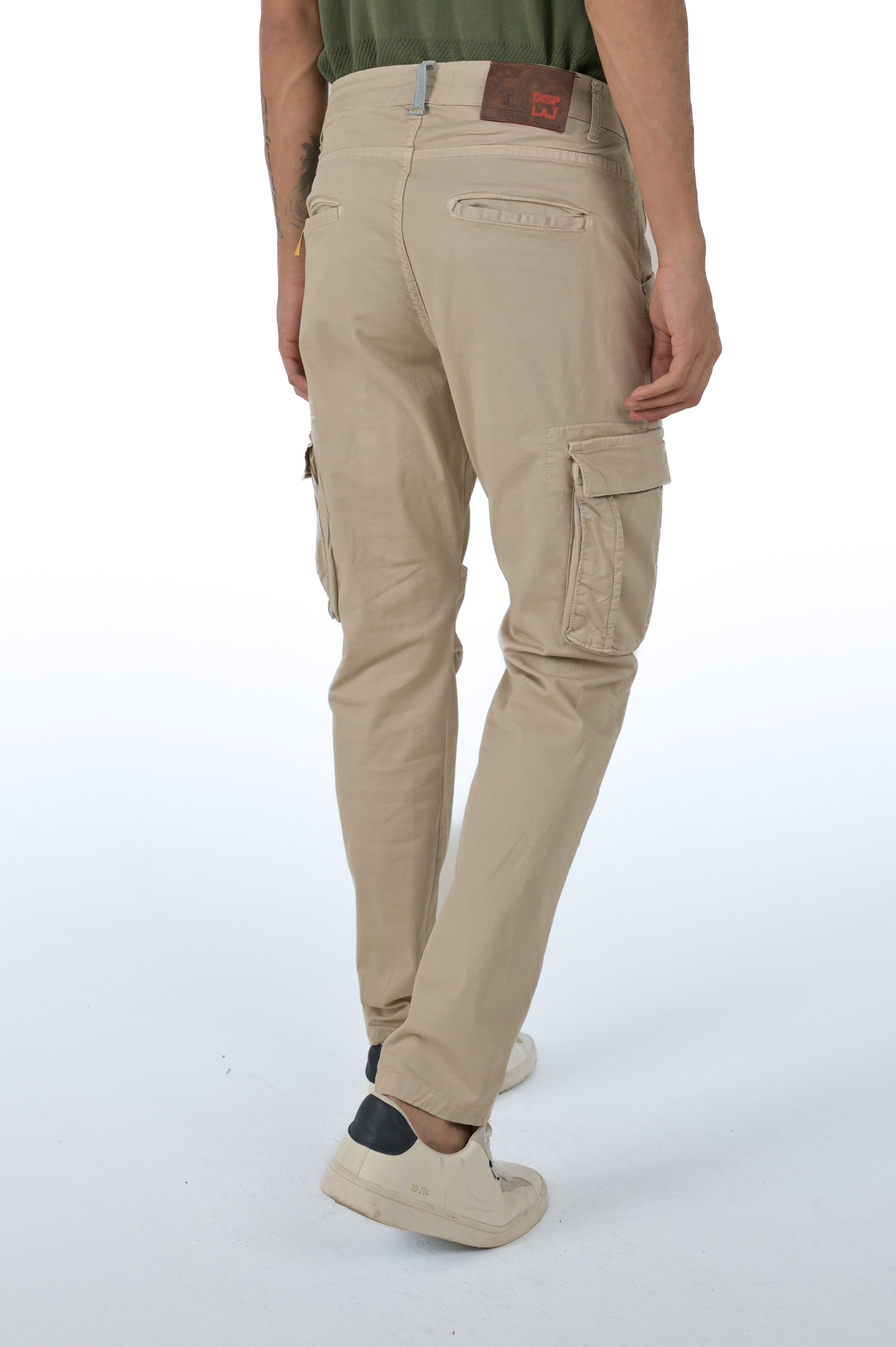 Marktas Beige Slim Cotton Trousers SS26