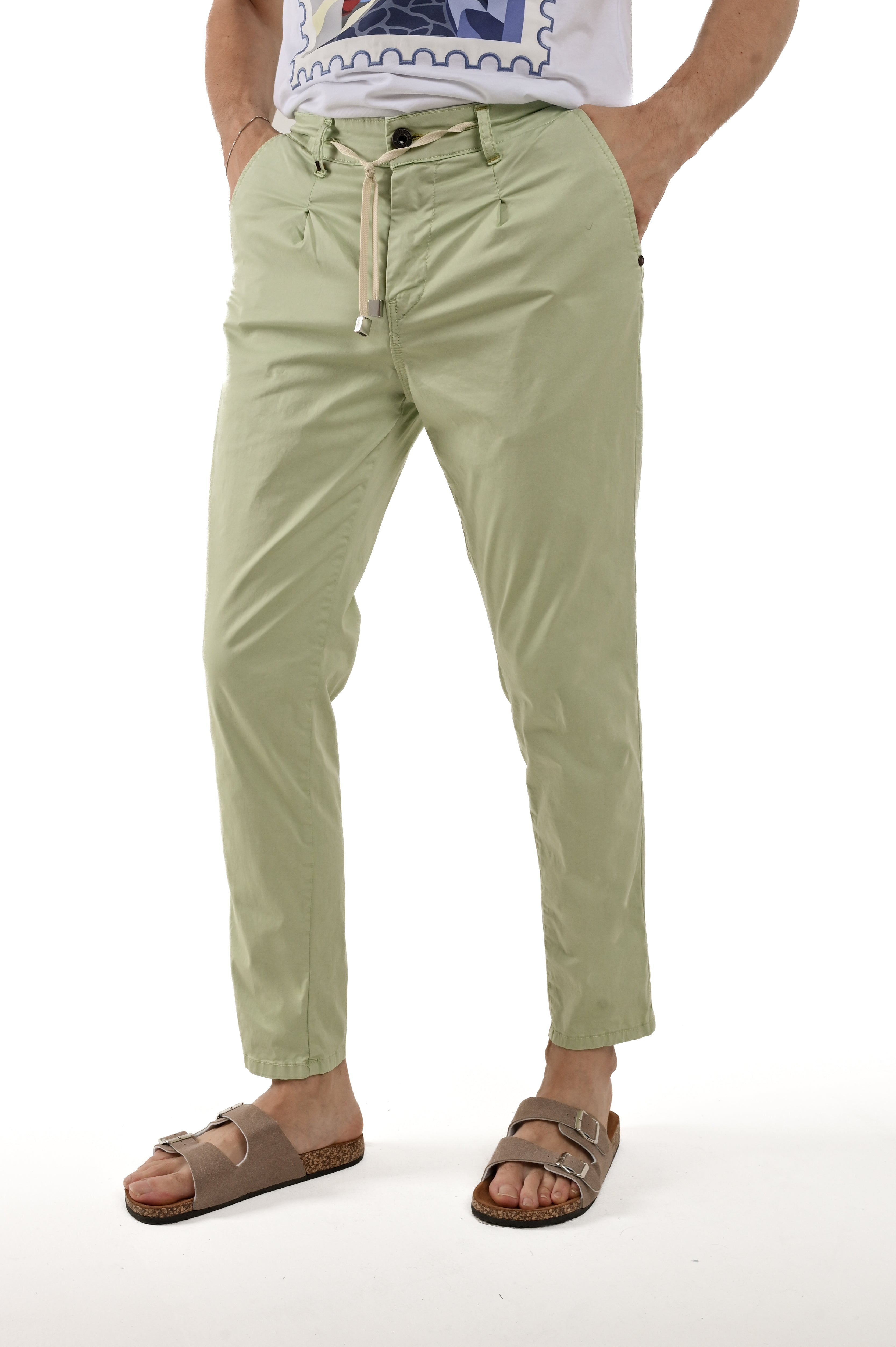 Pantaloni in cotone regular Different Raso V.103 SS25