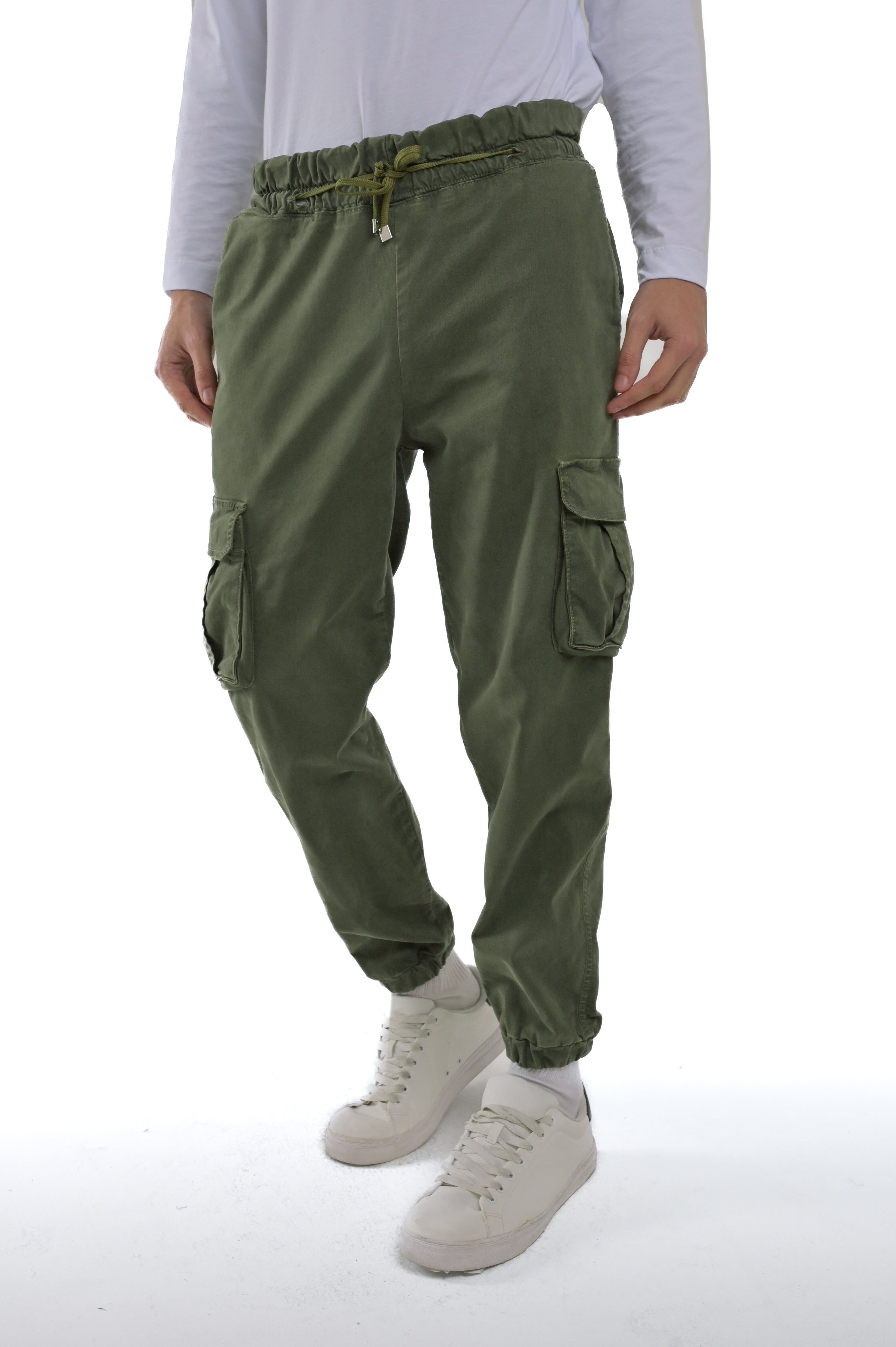 Detroit Green Regular Cotton Trousers FW24/25