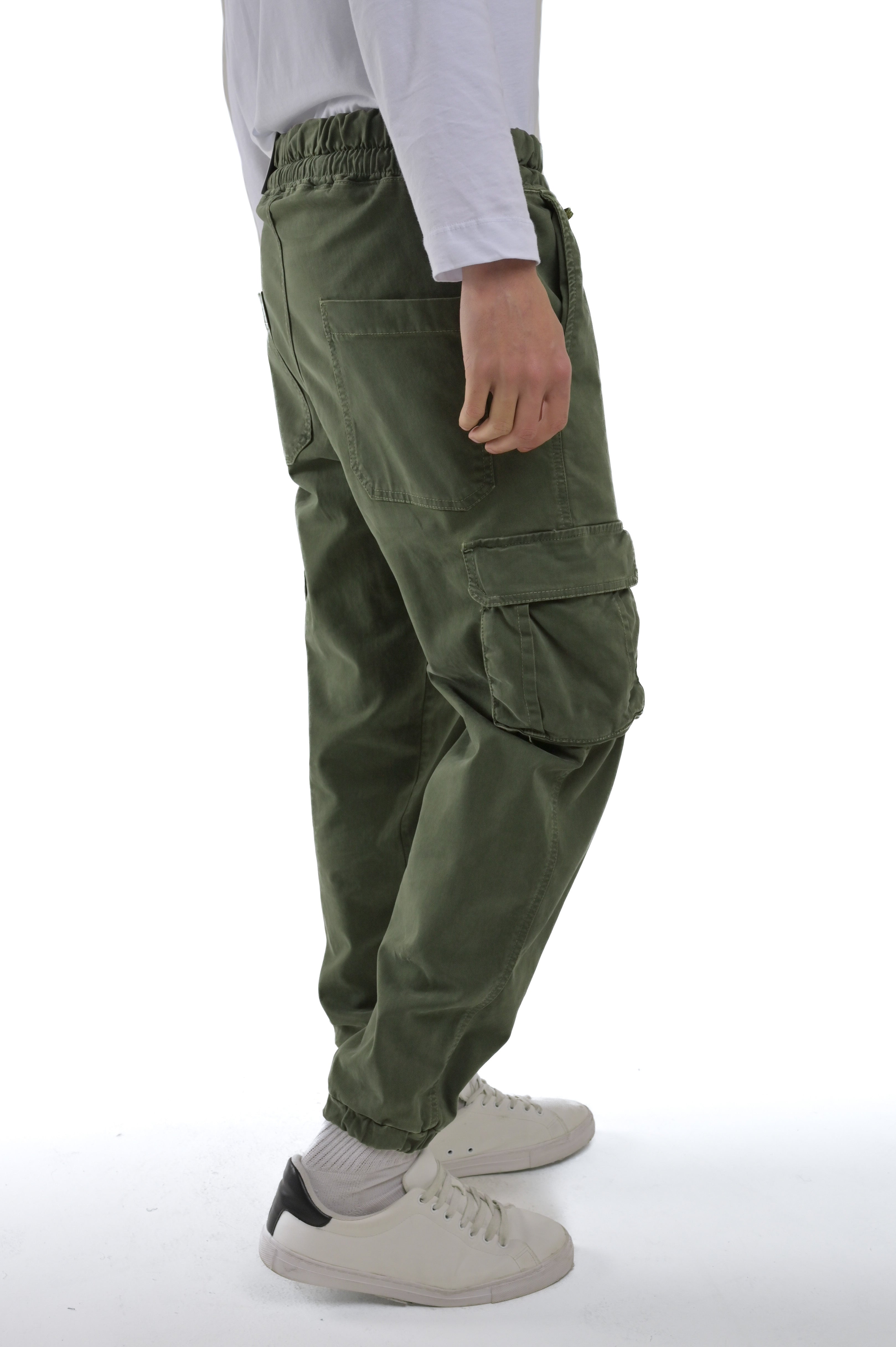 Detroit Green Regular Cotton Trousers FW24/25
