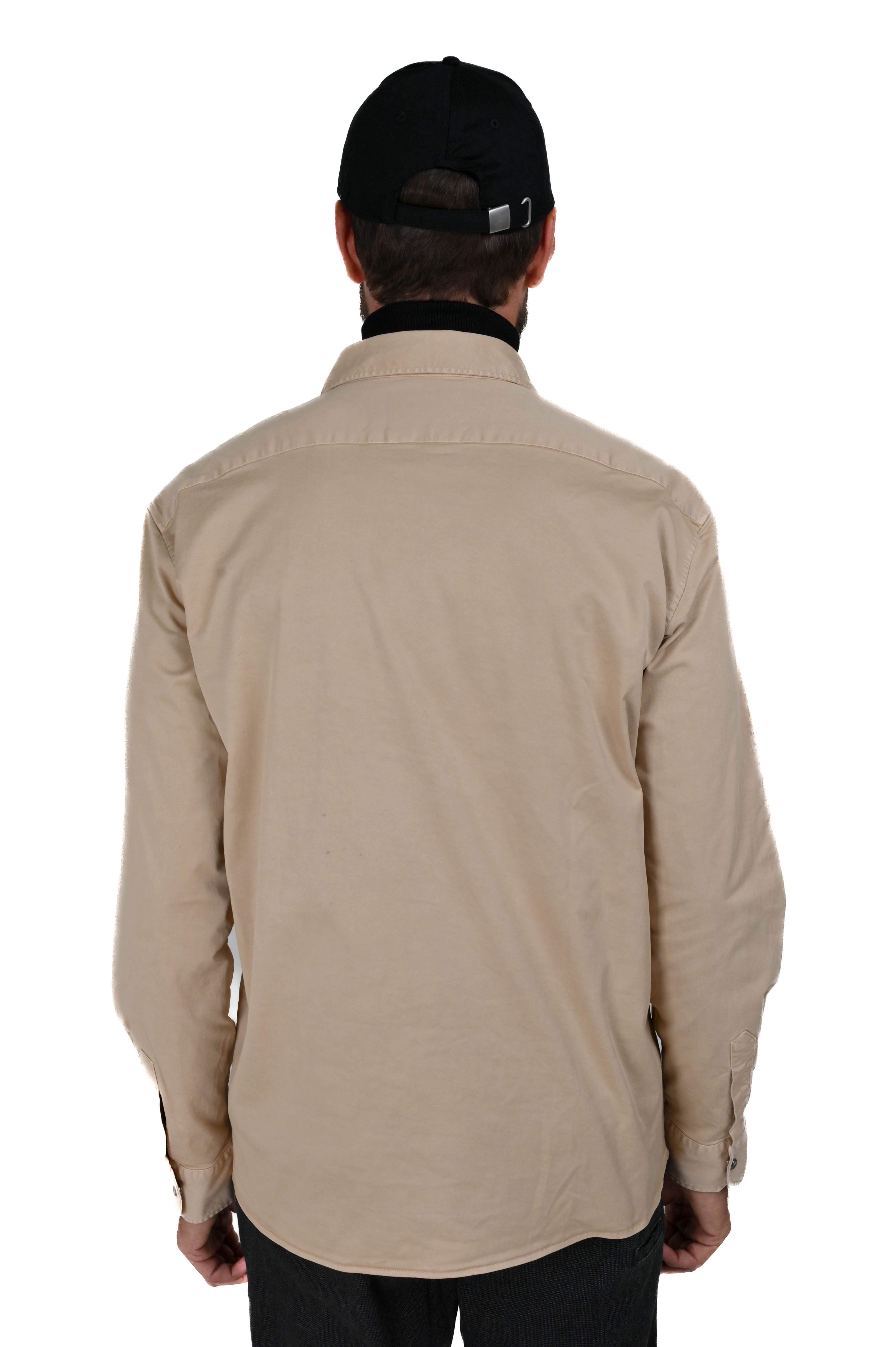 Camicione in cotone regular Sun Bull beige FW24/25